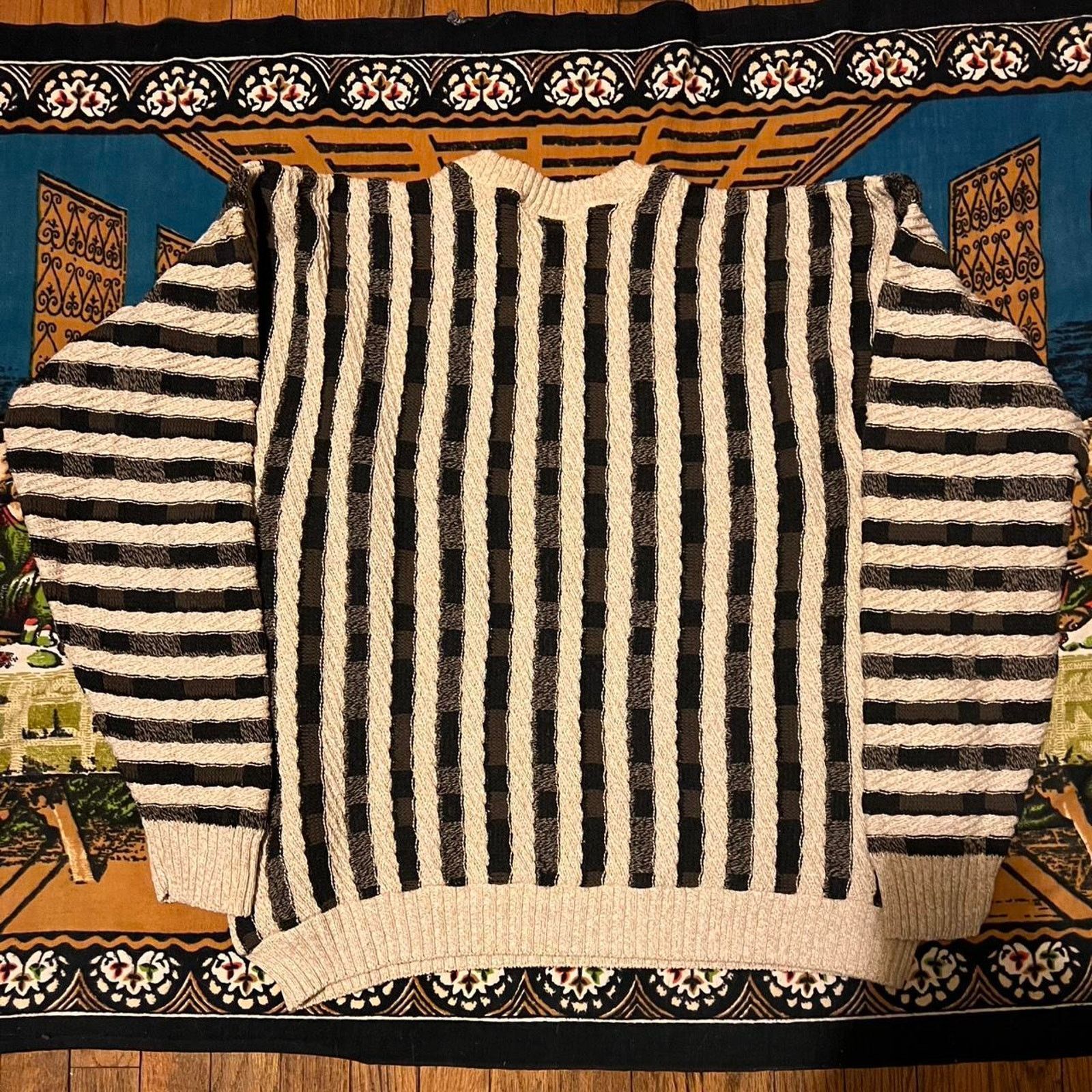 Coogi × Protege × Tundra Mens coogi knit sweater 3d knit cable knit heavyweight y2k Size US L / EU 52-54 / 3 - 5 Thumbnail