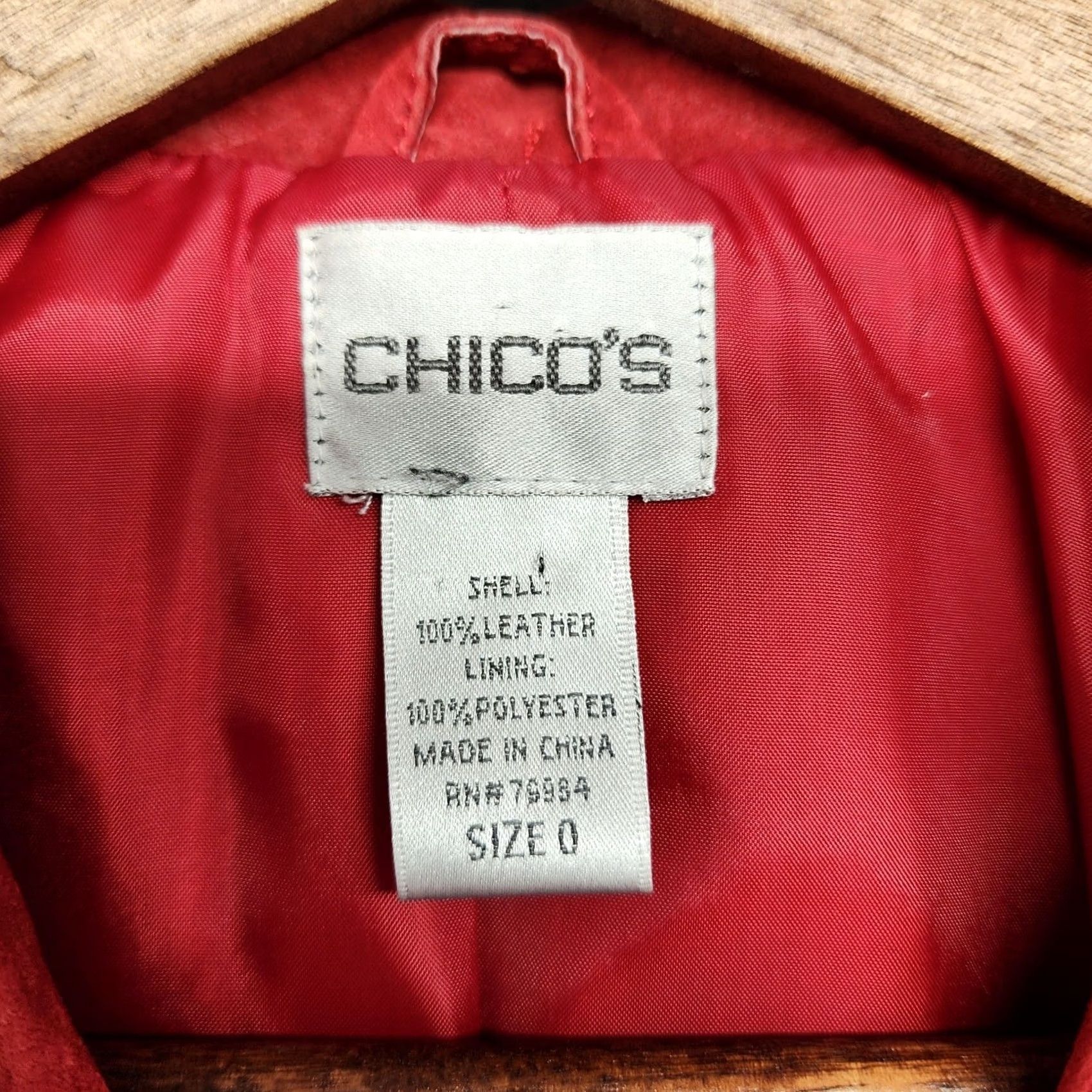 Vintage VINTAGE Chico's Jacket Womens Size S US Small Red Suede Leather Jacket Zip Long Sleeve Fall Winter Women Vintage Y2K Size S / US 4 / IT 40 - 3 Thumbnail