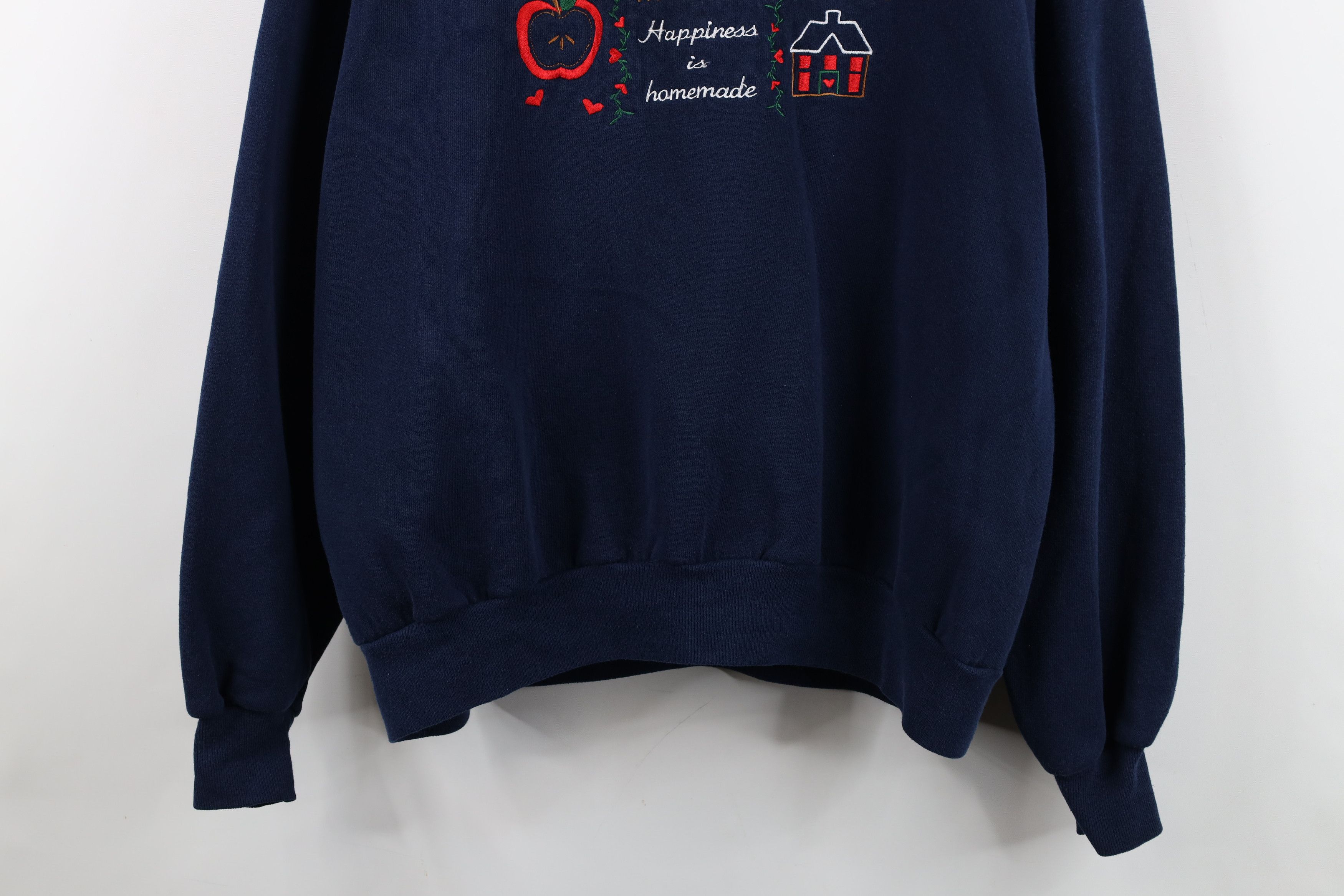 Vintage Vintage 90s Streetwear Country Farmhouse Apple Sweatshirt Size XL / US 12-14 / IT 48-50 - 3 Thumbnail