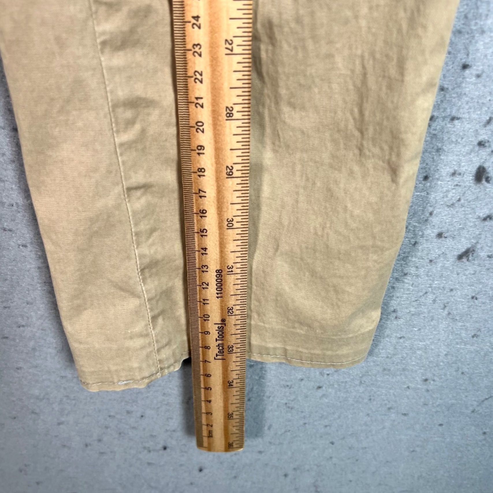 Vintage Pence Mens Pants Dress Beige Cotton Blend Pleated 30 Inch Waist 44 Regular In Italy Formal Size US 44 / EU 60 - 6 Thumbnail
