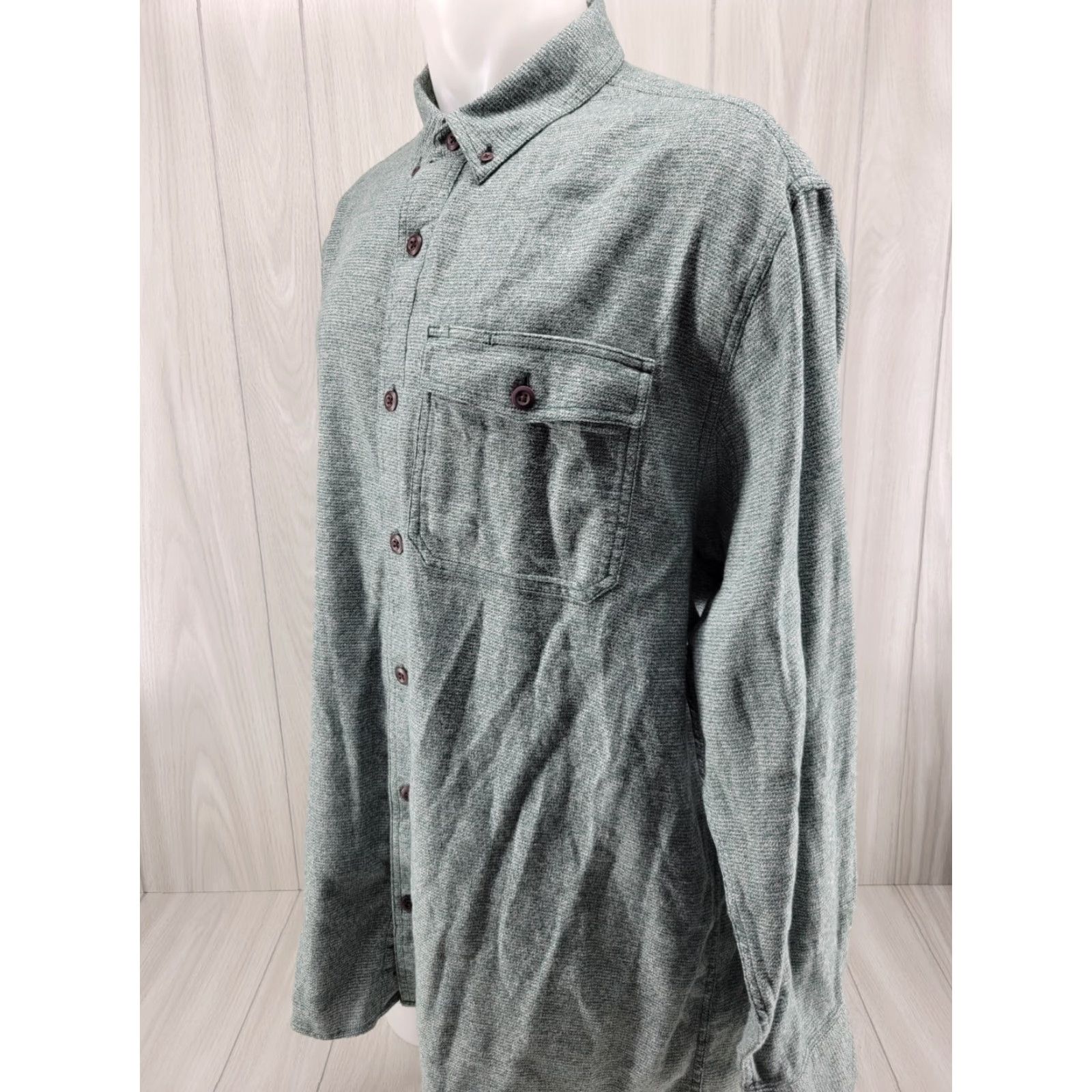 Vintage Duluth Mens XL Button-Up Long Sleeve Flannel Shirt Relaxed Fit Green Cotton Warm Work Outdoor Western Vintage: No Size US XL / EU 56 / 4 - 2 Thumbnail