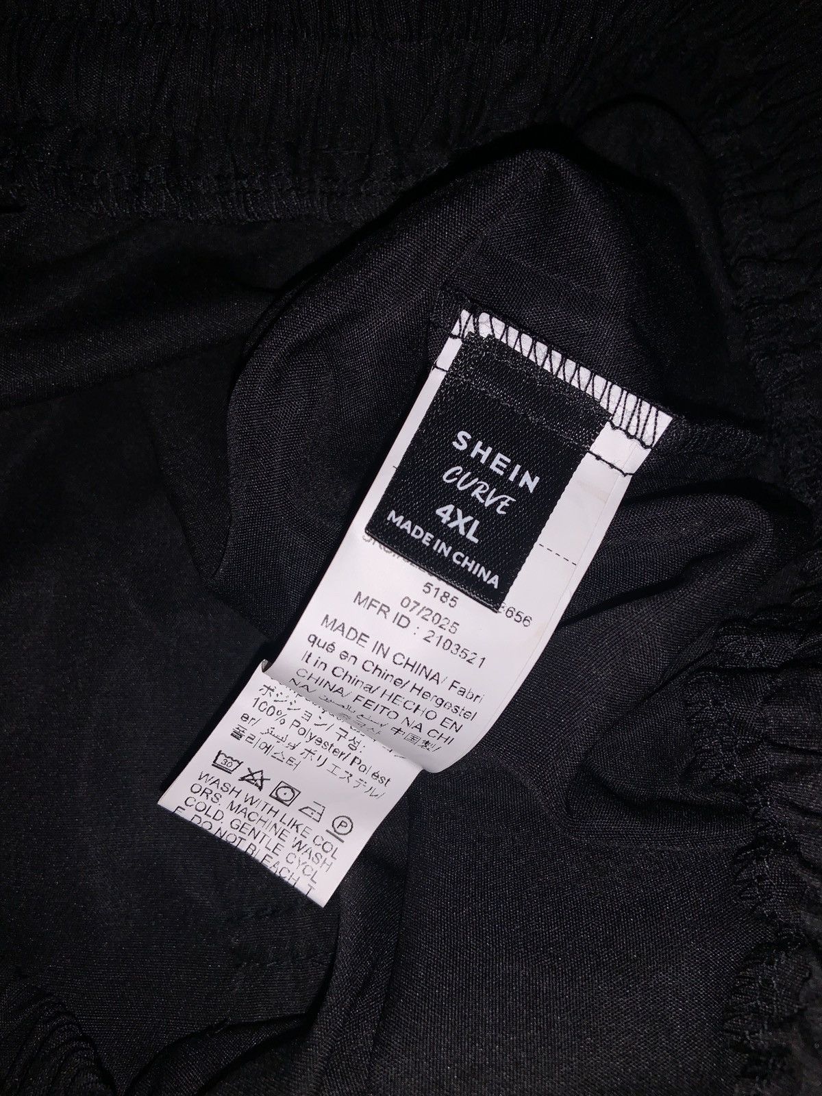 Shein Womens - Casual Black Cargo Pants - Size 4XL Size 38" / US 16 / IT 52 - 2 Thumbnail