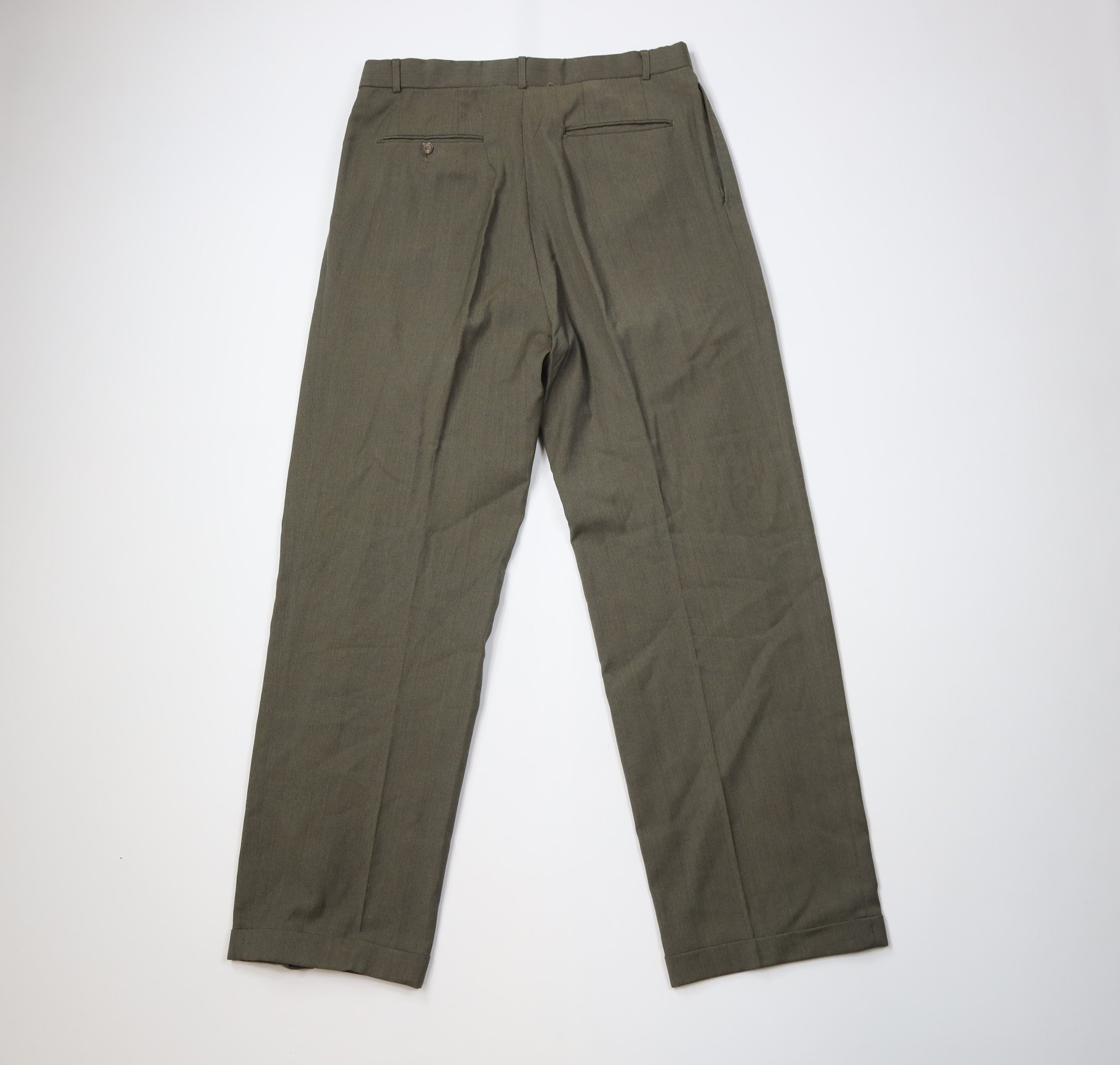 Vintage Vintage 70s Streetwear Wool Blend Wide Leg Chino Pants Size US 34 / EU 50 - 12 Thumbnail