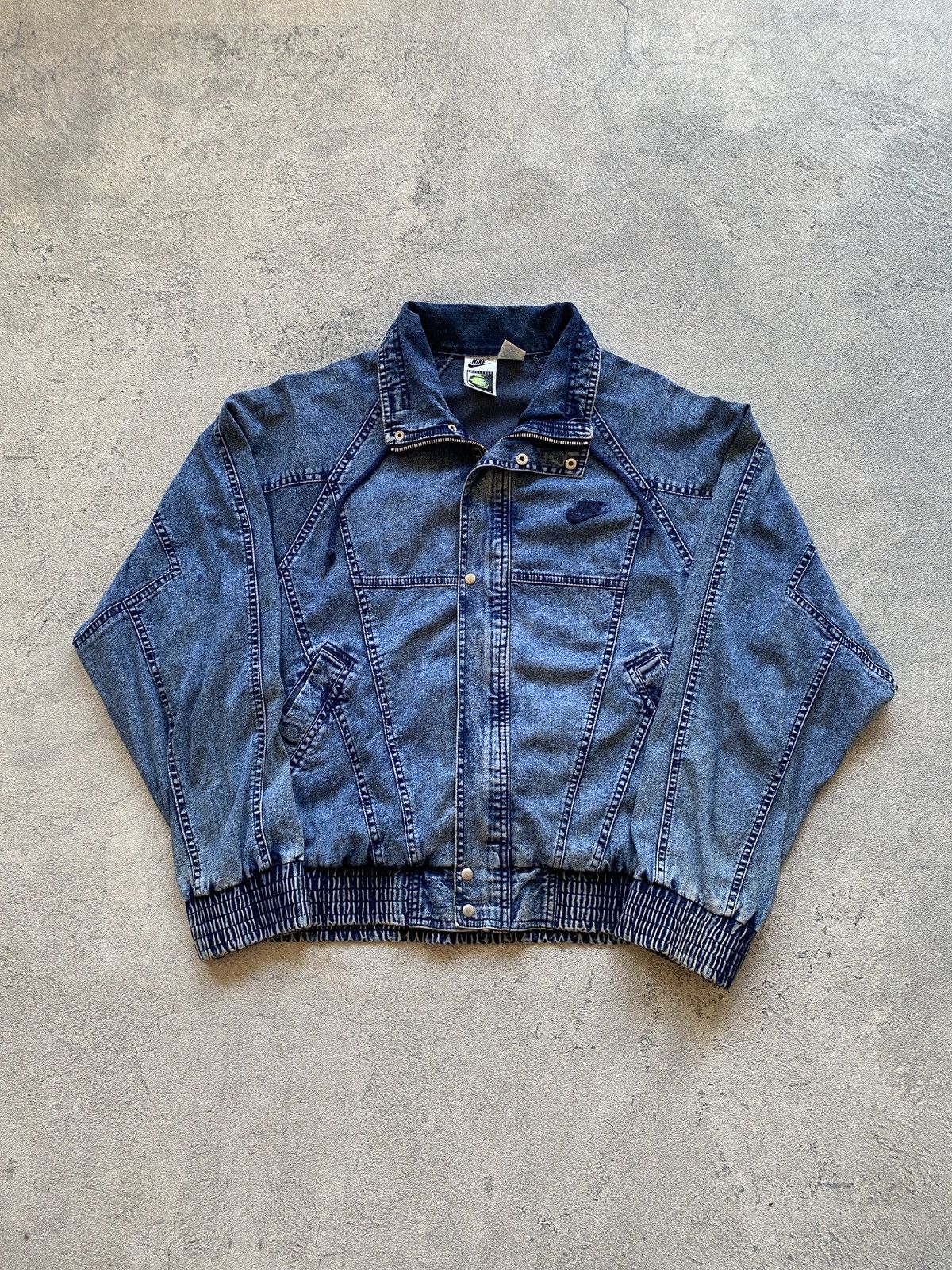 Vintage Vintage Nike Challange Court Acid Wash Jacket Size US S / EU 44-46 / 1 - 1 Thumbnail