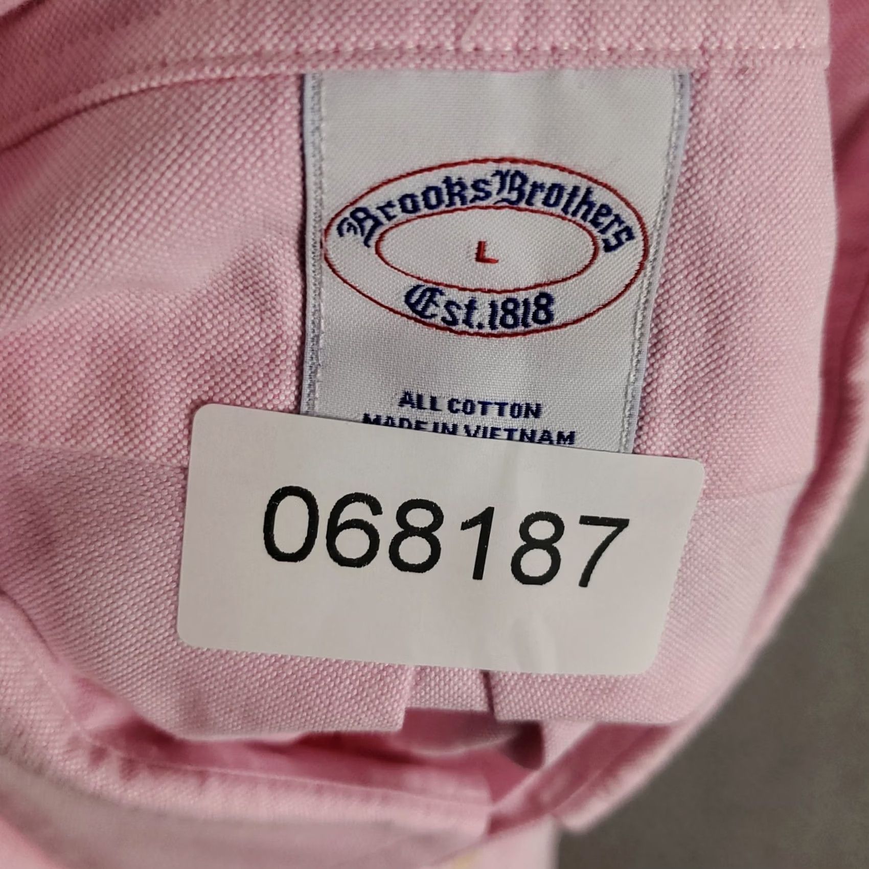 Brooks Brothers Brooks Brothers Shirt Mens Large Pink Casual Button Up Long Sleeve Regular Fit Color Pink 100% Cotton Solid Button-Down Collar Adult Mens Size US L / EU 52-54 / 3 - 7 Thumbnail