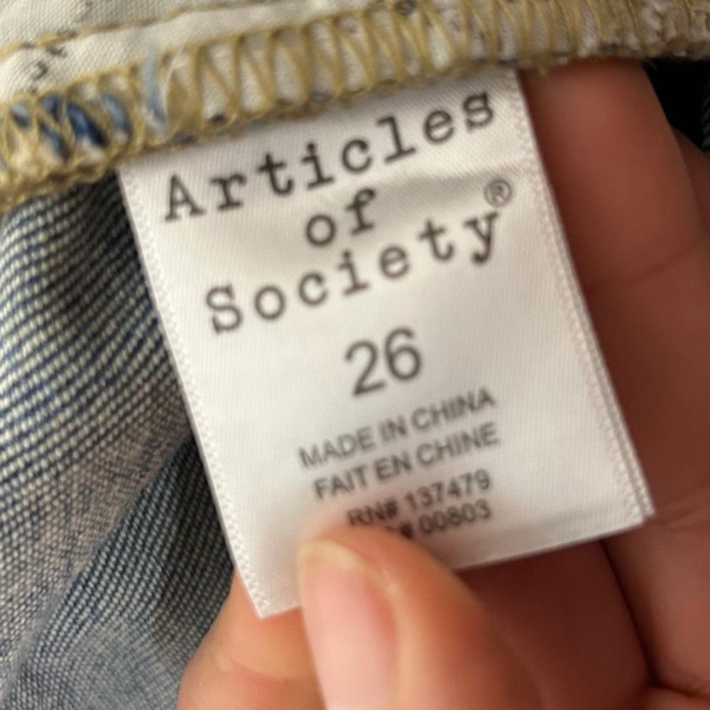 Designer Articles Of Society l NWT Rene Jeans Size 26 Size 26" / US 2 / IT 38 - 9 Thumbnail