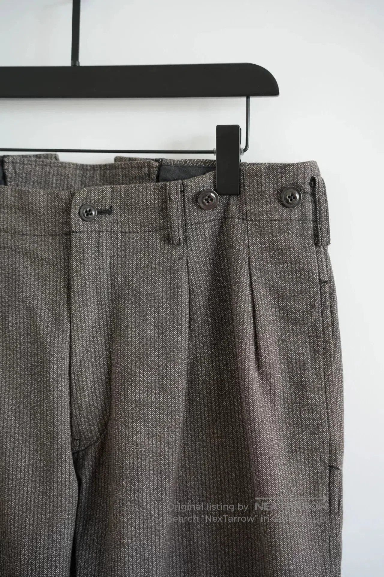 Yohji Yamamoto yohji yamamoto gray striped flared trousers. Size US 28 / EU 44 - 3 Thumbnail