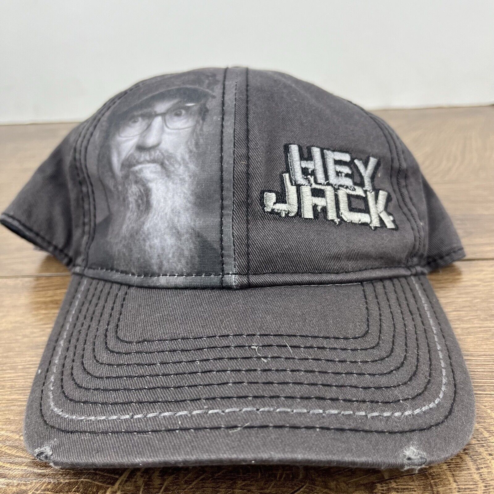 Other Hey Jack Hat Uncle Si Hat Gray Adjustable Hat Gray Adult Duc Size ONE SIZE - 5 Thumbnail
