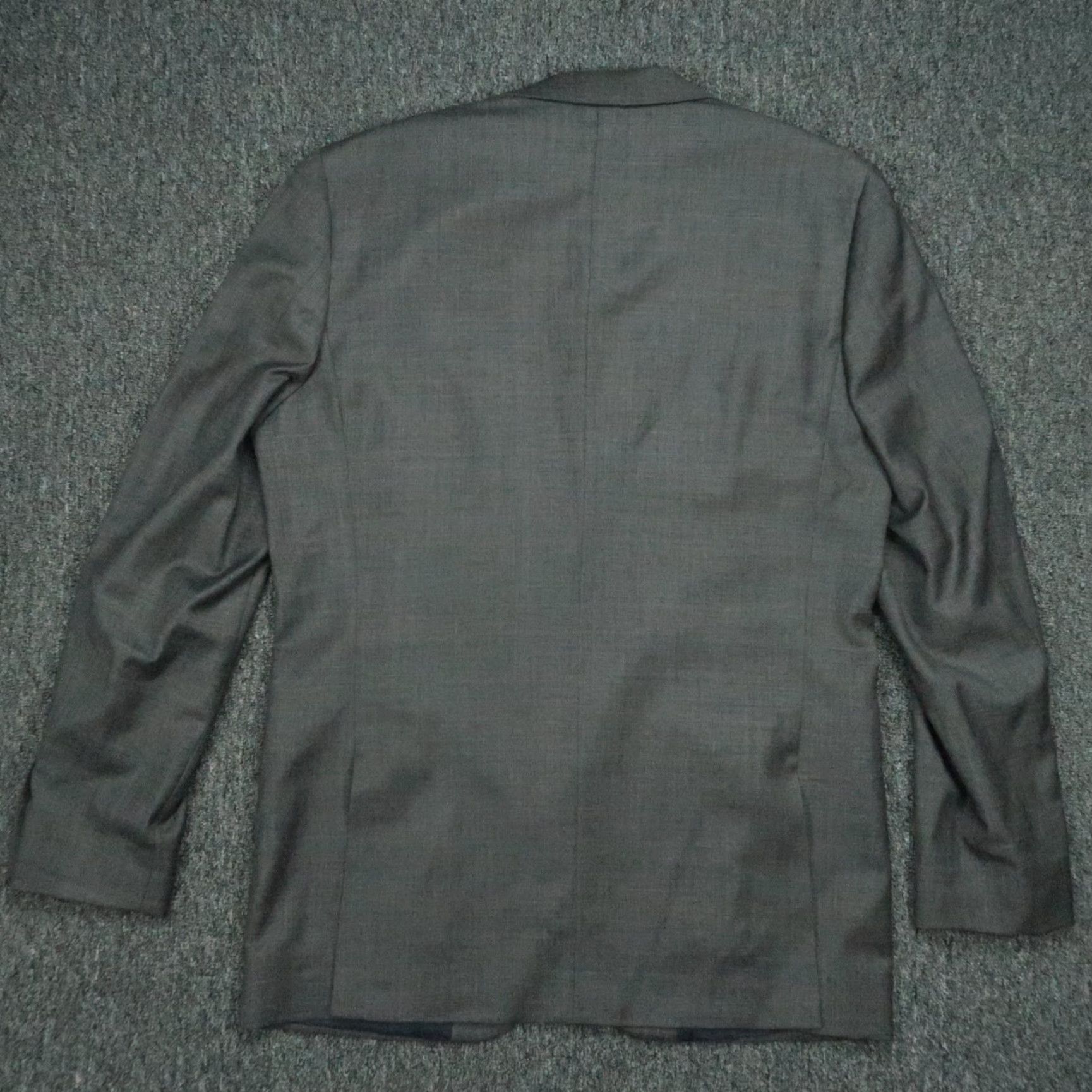 J.Crew J Crew Blazer Mens Large 42L Gray Thompson Worsted Wool Sport Coat Jacket Size 42R - 7 Thumbnail