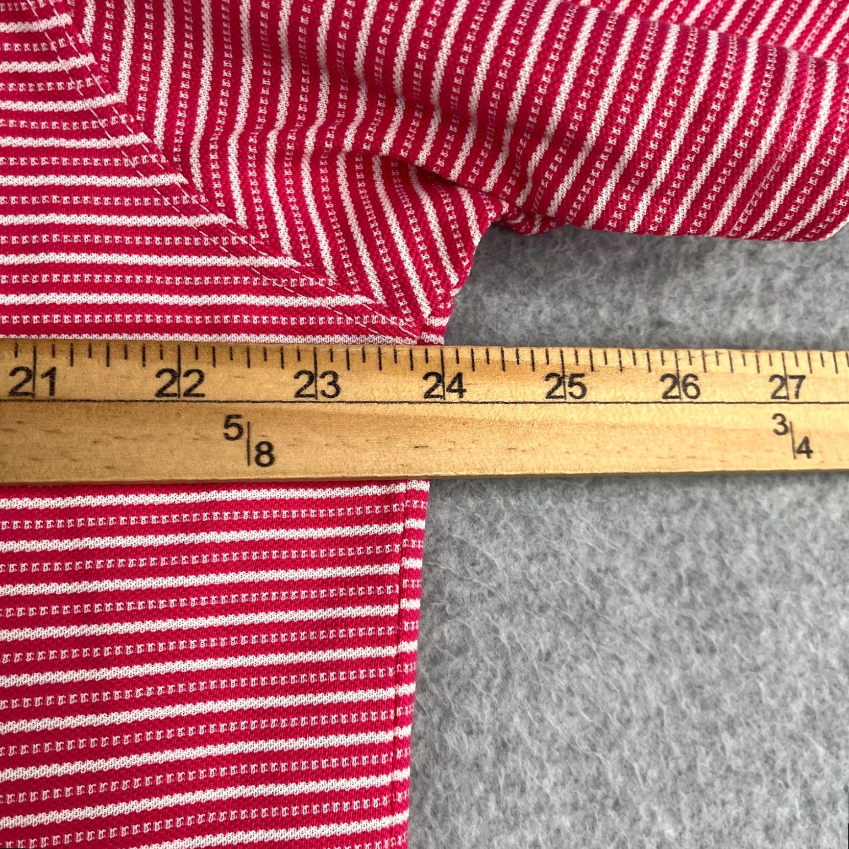 Tommy Bahama Tommy Bahama Island Zone Polo Shirt XL Pink White Striped Knit Mens Regular Fit Short Sleeve Collared Button Machine Washable Size US XL / EU 56 / 4 - 7 Thumbnail