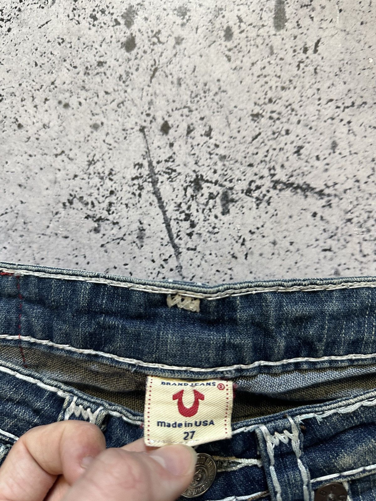 True Religion Vintage True Religion Denim Jeans Flared Chief Keef Y2K USA Size US 27 - 9 Thumbnail