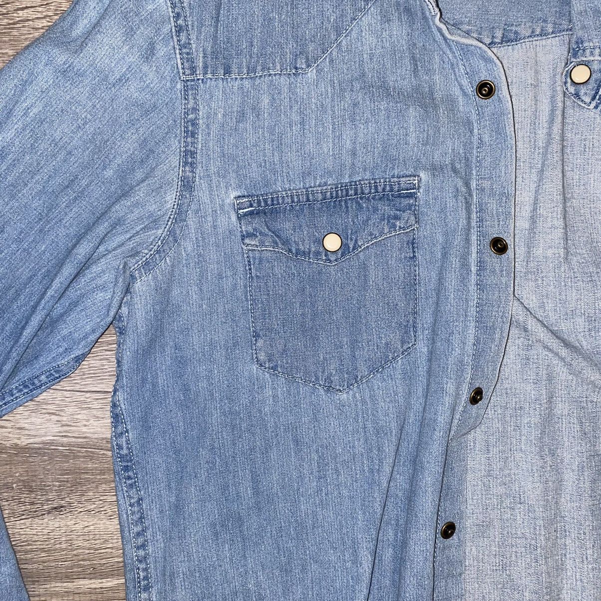 Pull & Bear Pull & Bear Western Denim Shirt Size US S / EU 44-46 / 1 - 5 Thumbnail