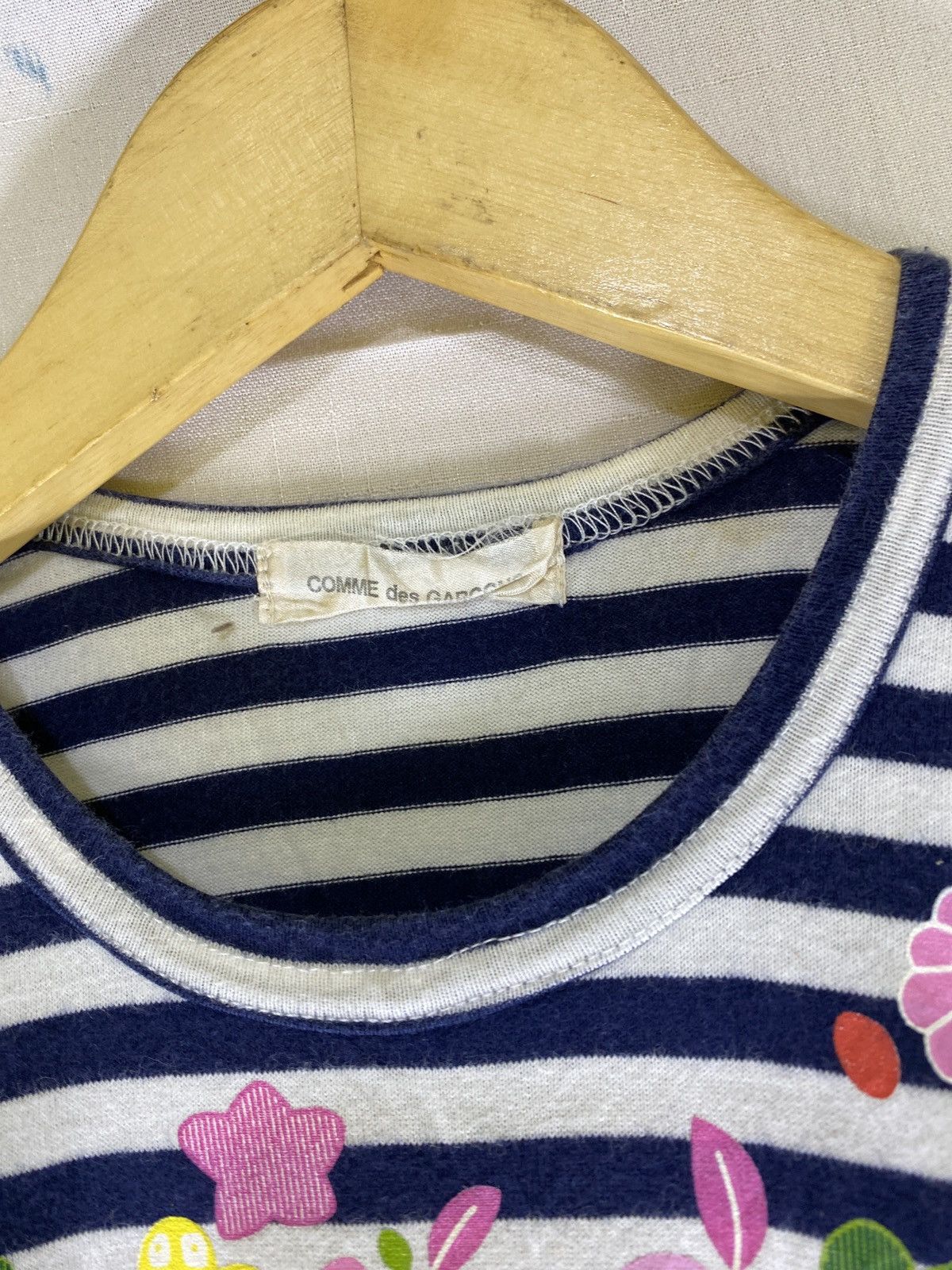 Comme des Garcons striped floral tee Size US XS / EU 42 / 0 - 3 Thumbnail
