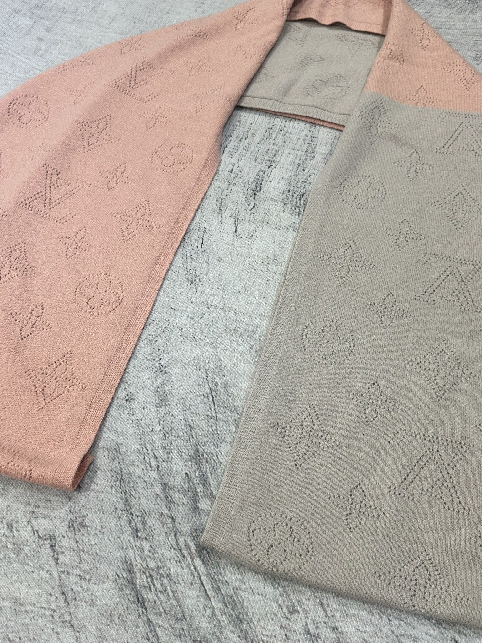 Louis Vuitton Long Scarf LV Logomania Monogram Wool
