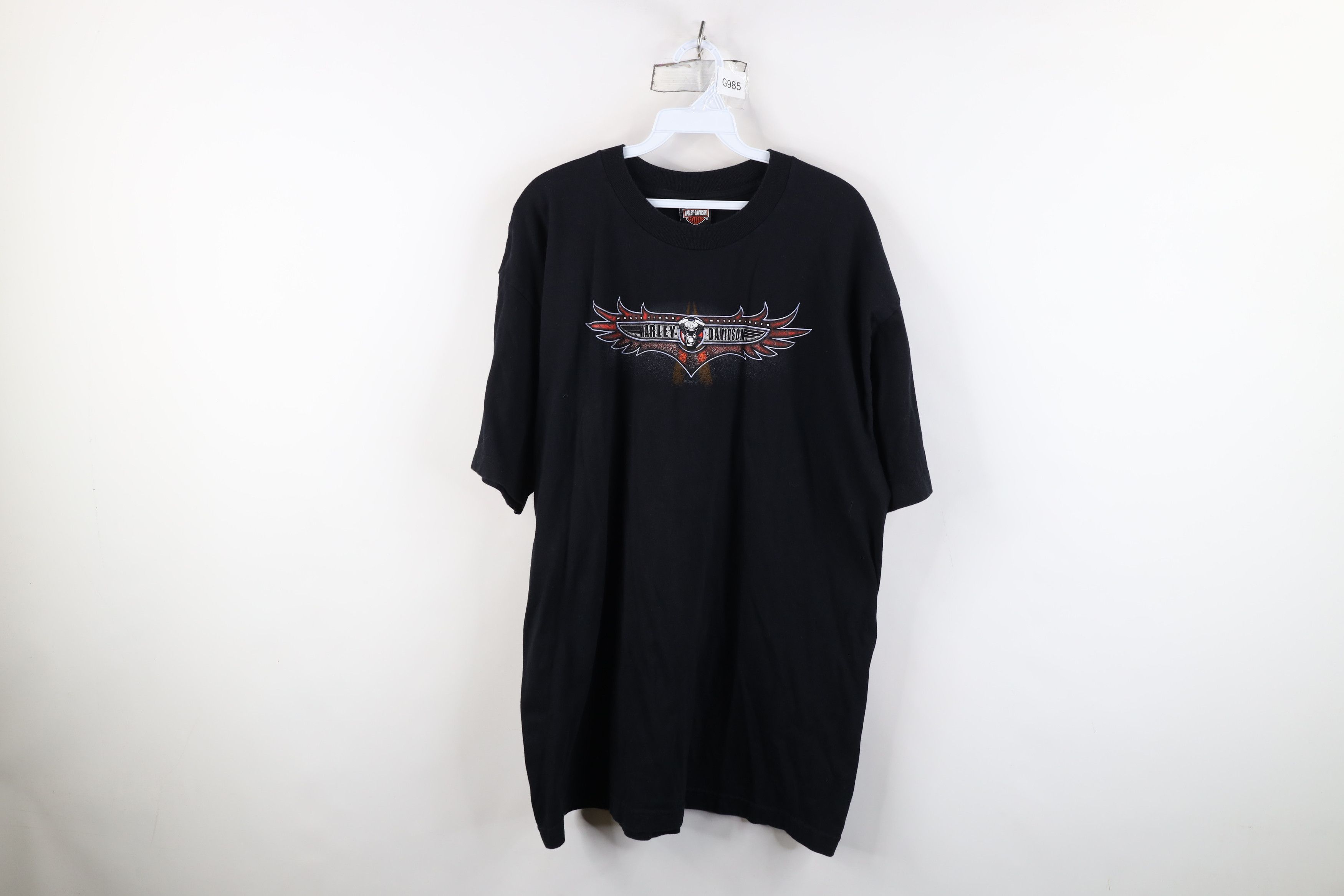 Harley Davidson Vintage Y2K 2004 Harley Davidson Eagle Wings T-Shirt USA Size US XL / EU 56 / 4 - 1 Thumbnail
