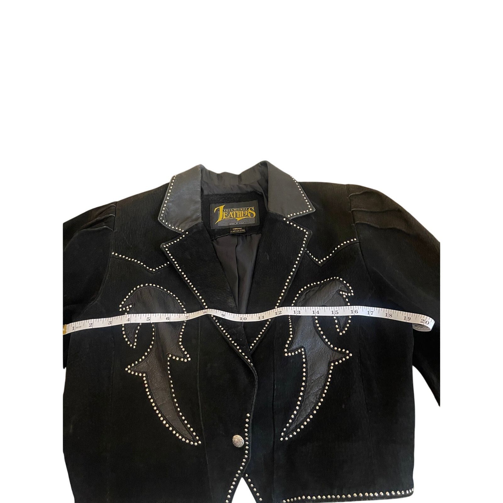 Diamond Leather Collection Vintage Diamond Leathers Western Jacket – Genuine Leather Size M / US 6-8 / IT 42-44 - 6 Thumbnail