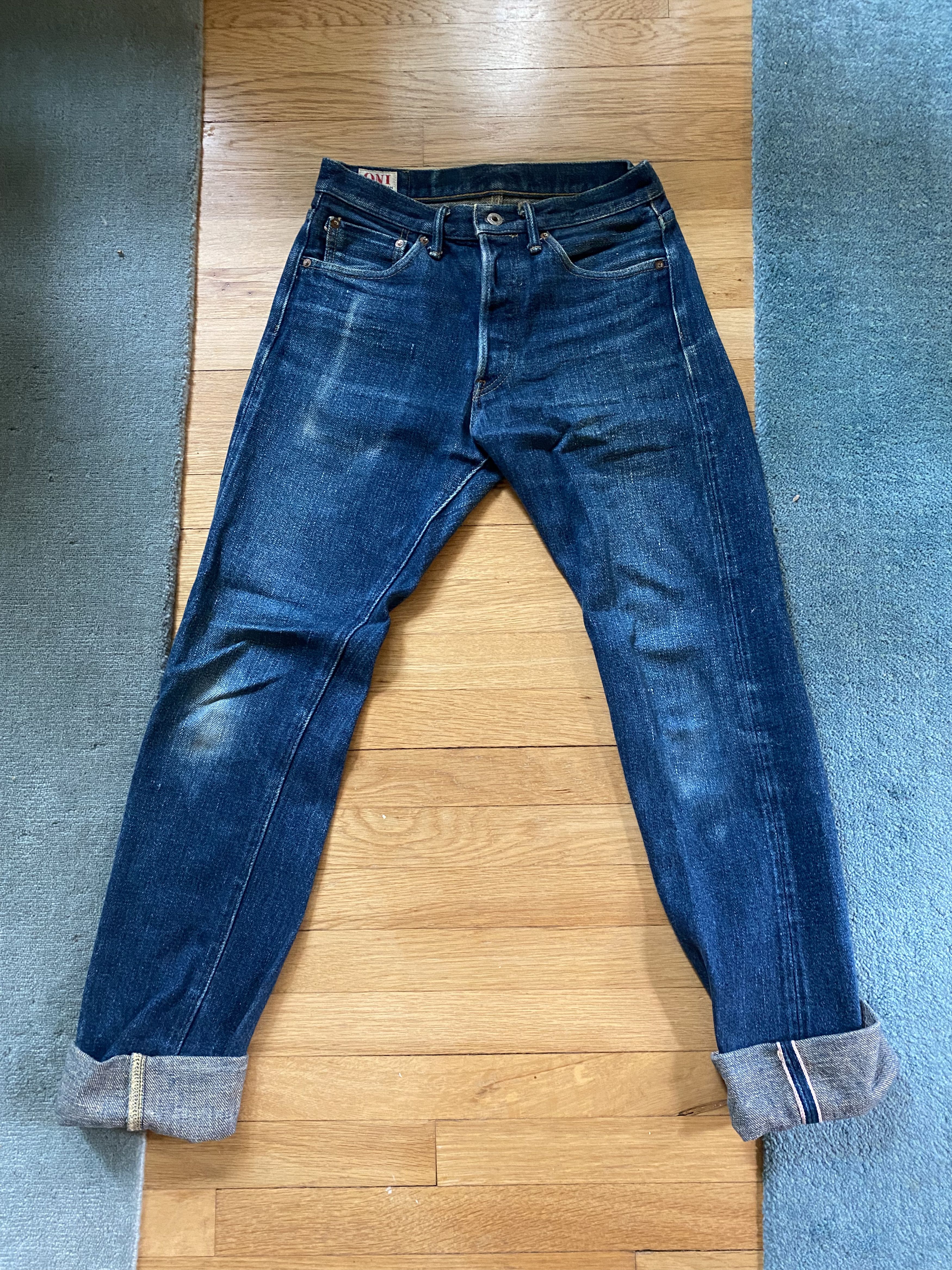 Oni "Secret Denim" 20oz Selvedge Denim, size 29, (Straight Fit) Size US 29 - 1 Thumbnail