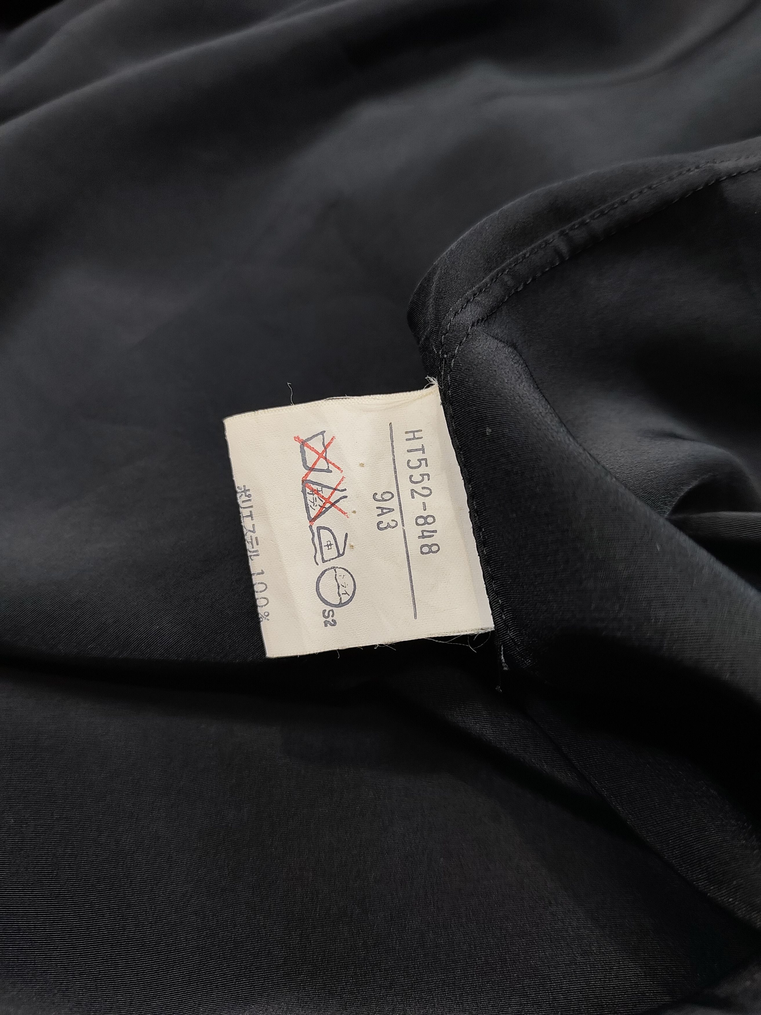 Yves Saint Laurent 80s YSL- Elegant Dark Academia Goth Minimalist Draped Blouse Size L / US 10 / IT 46 - 8 Thumbnail