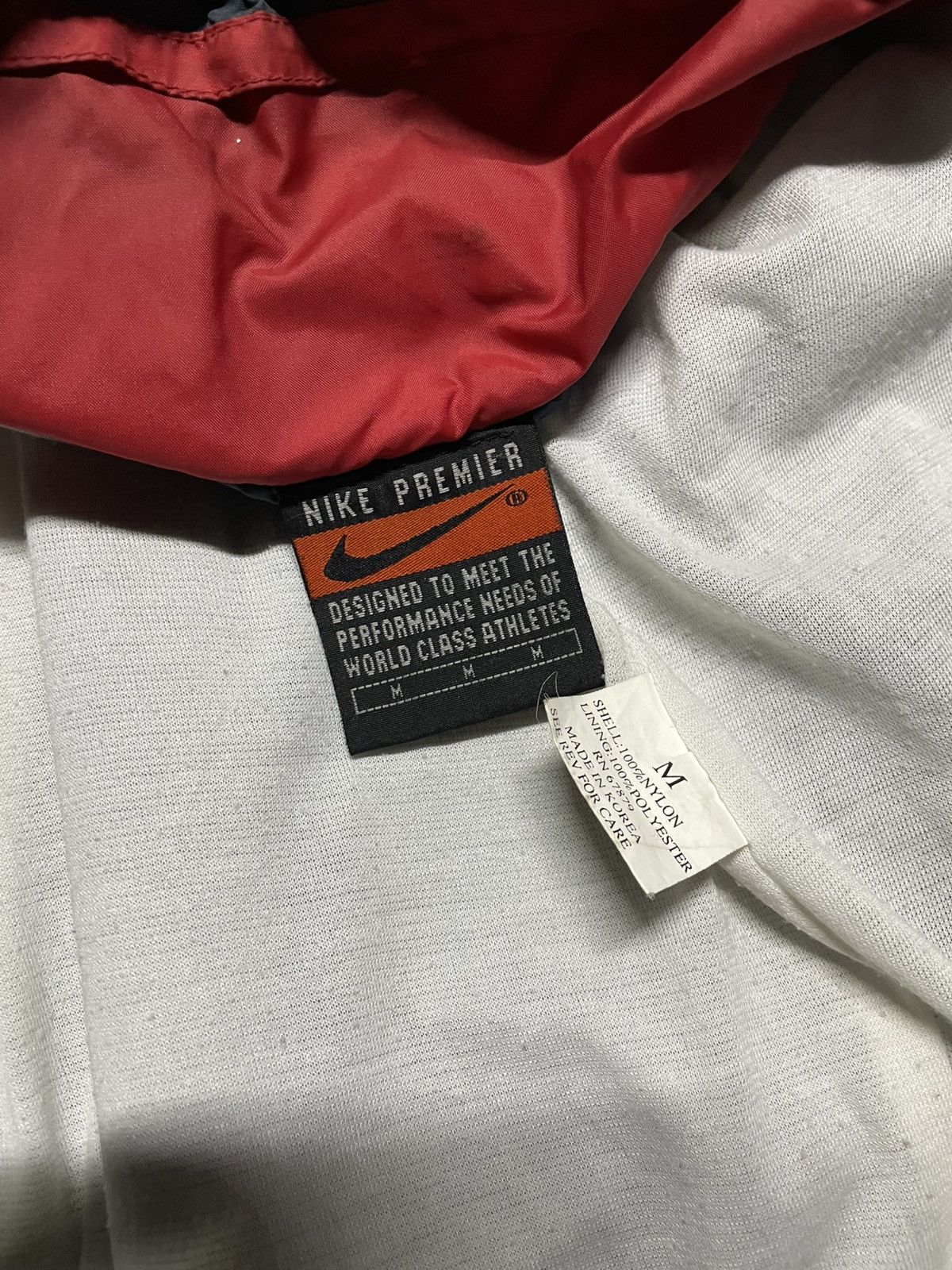 Nike × Vintage Nike Premier Just Do it Hidden Hooded Lightweight Navy Size US M / EU 48-50 / 2 - 7 Thumbnail