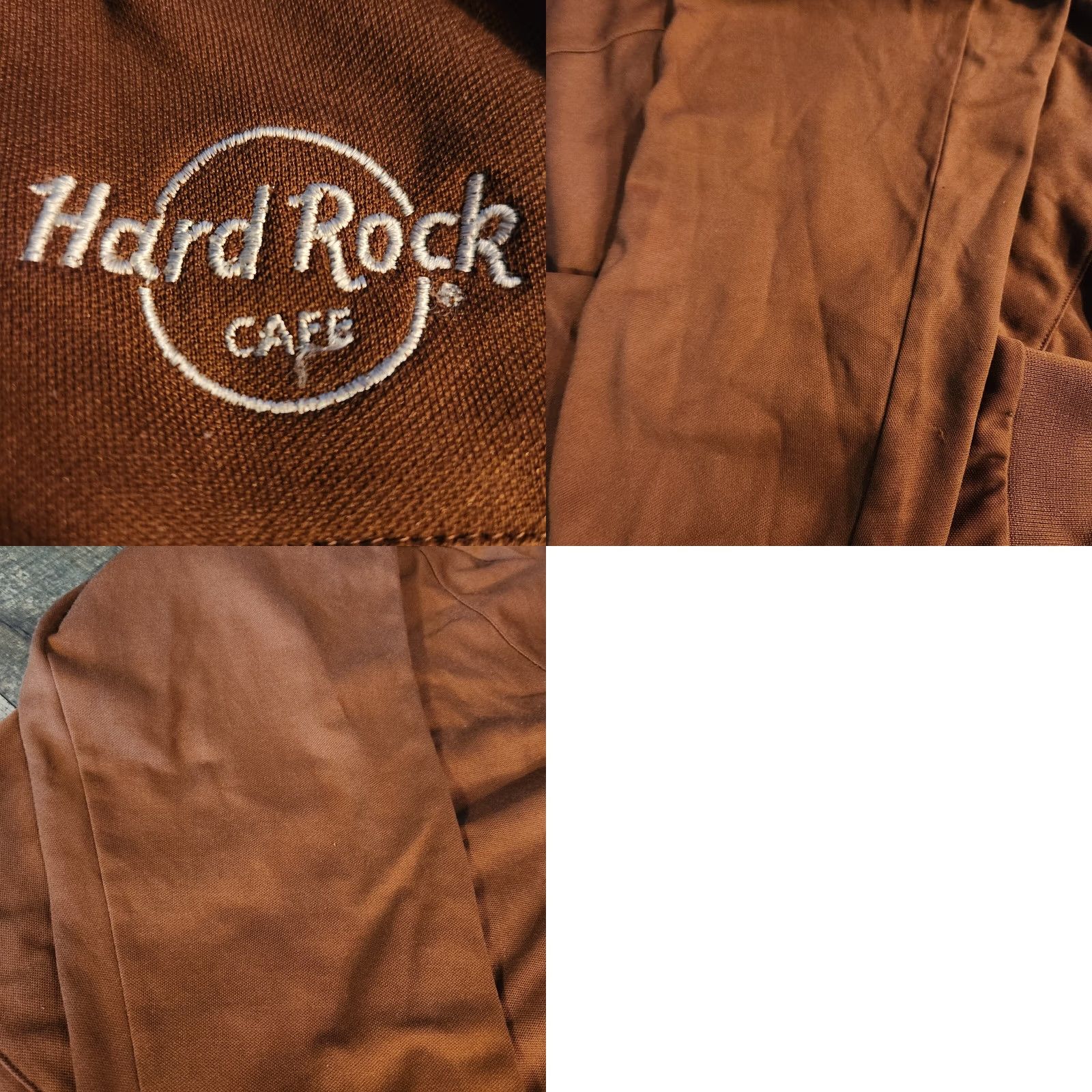 Hard Rock Cafe VINTAGE Hard Rock Cafe Hoodie XL Brown Mertle Beach Embroidered Zip-Up Hooded Sweatshirt Mens Size US XL / EU 56 / 4 - 8 Thumbnail