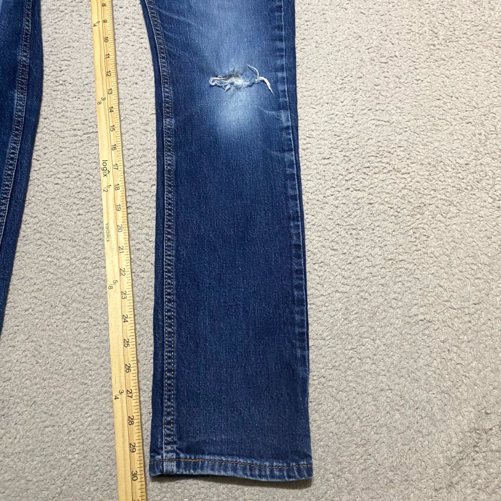 Levi's Levi's 511 Mens Jeans 32x32 Blue Denim Straight Medium Wash Slim Fit Mid Rise - Regular Size - Jeans Size US 32 / EU 48 - 6 Thumbnail