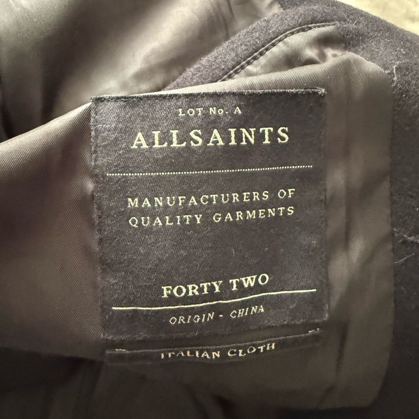 Allsaints AllSaints Marsh Coat Wool Blend Overcoat Size 42 Size US L / EU 52-54 / 3 - 8 Thumbnail