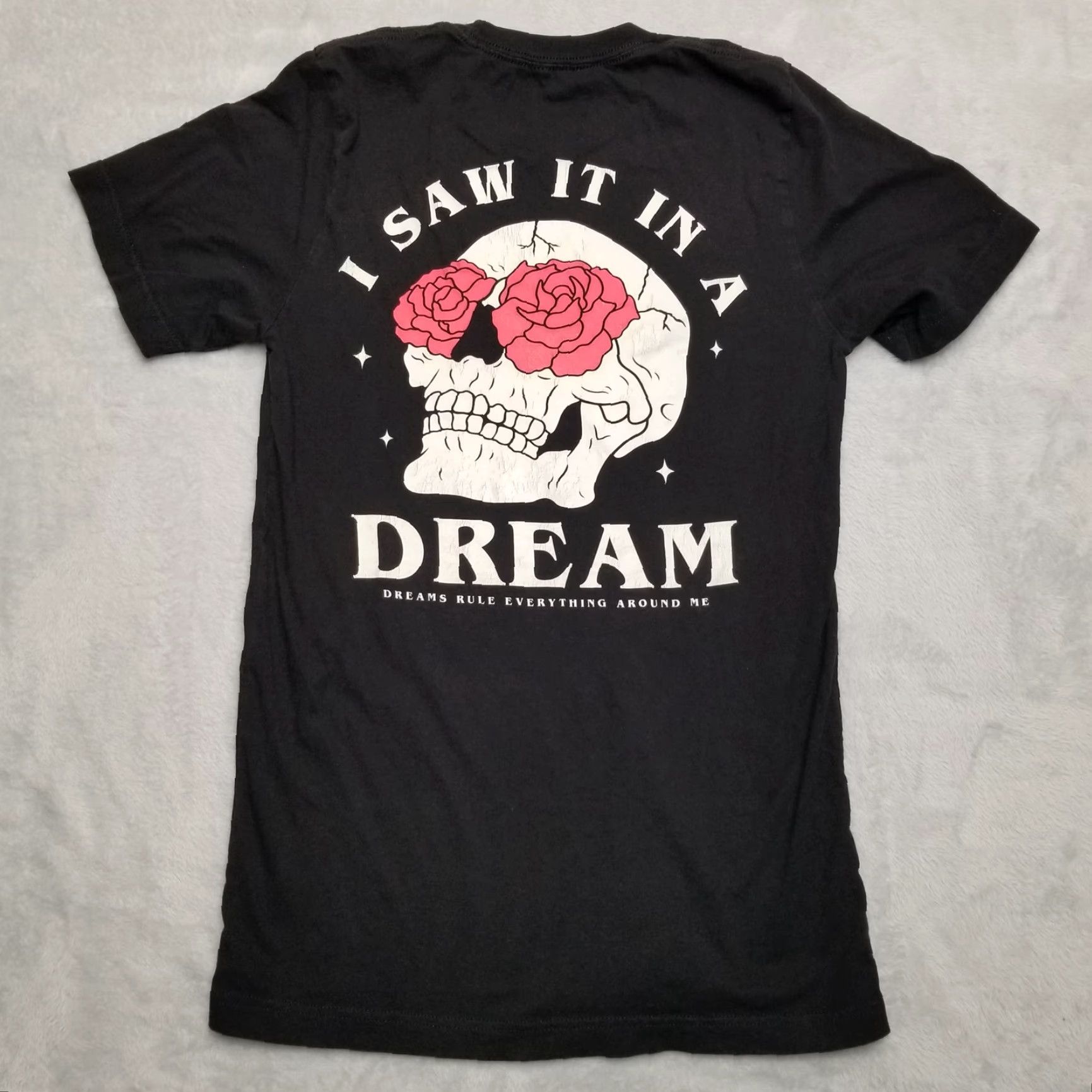 Vintage VINTAGE Mental Health Shirt Adult Small Black I saw in in a dream Skull Rose Awareness Shirt Size US S / EU 44-46 / 1 - 5 Thumbnail