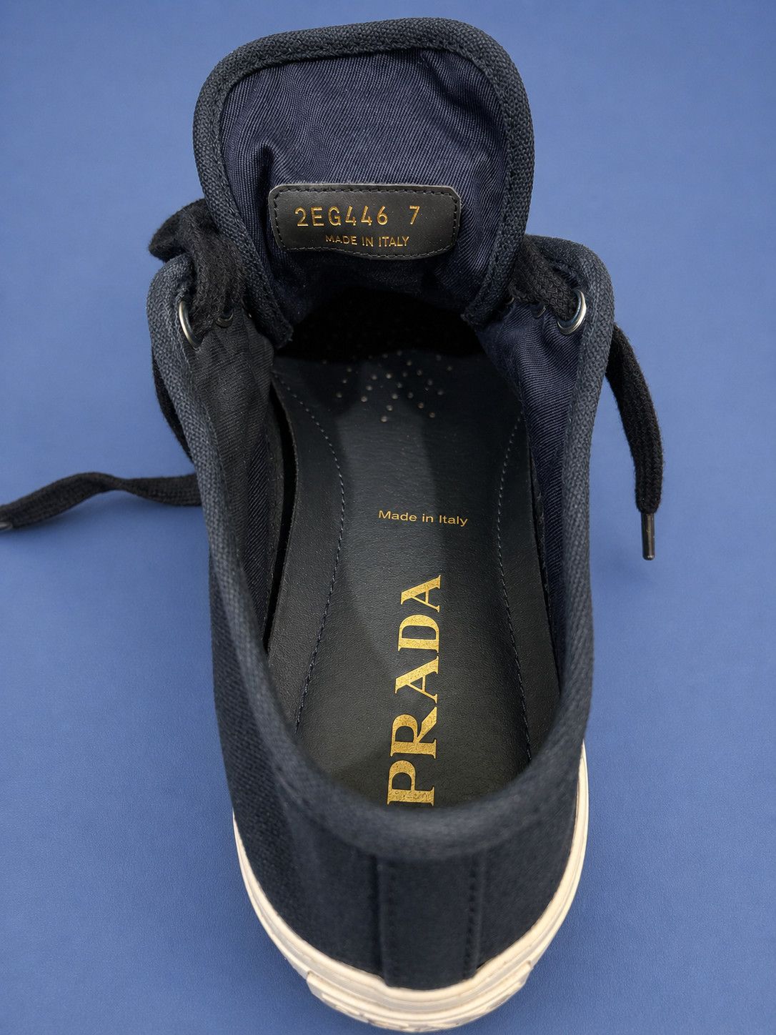 Prada Prada Canvas Triangle Logo Sneakers Size 7 Size US 7 / EU 40 - 5 Thumbnail