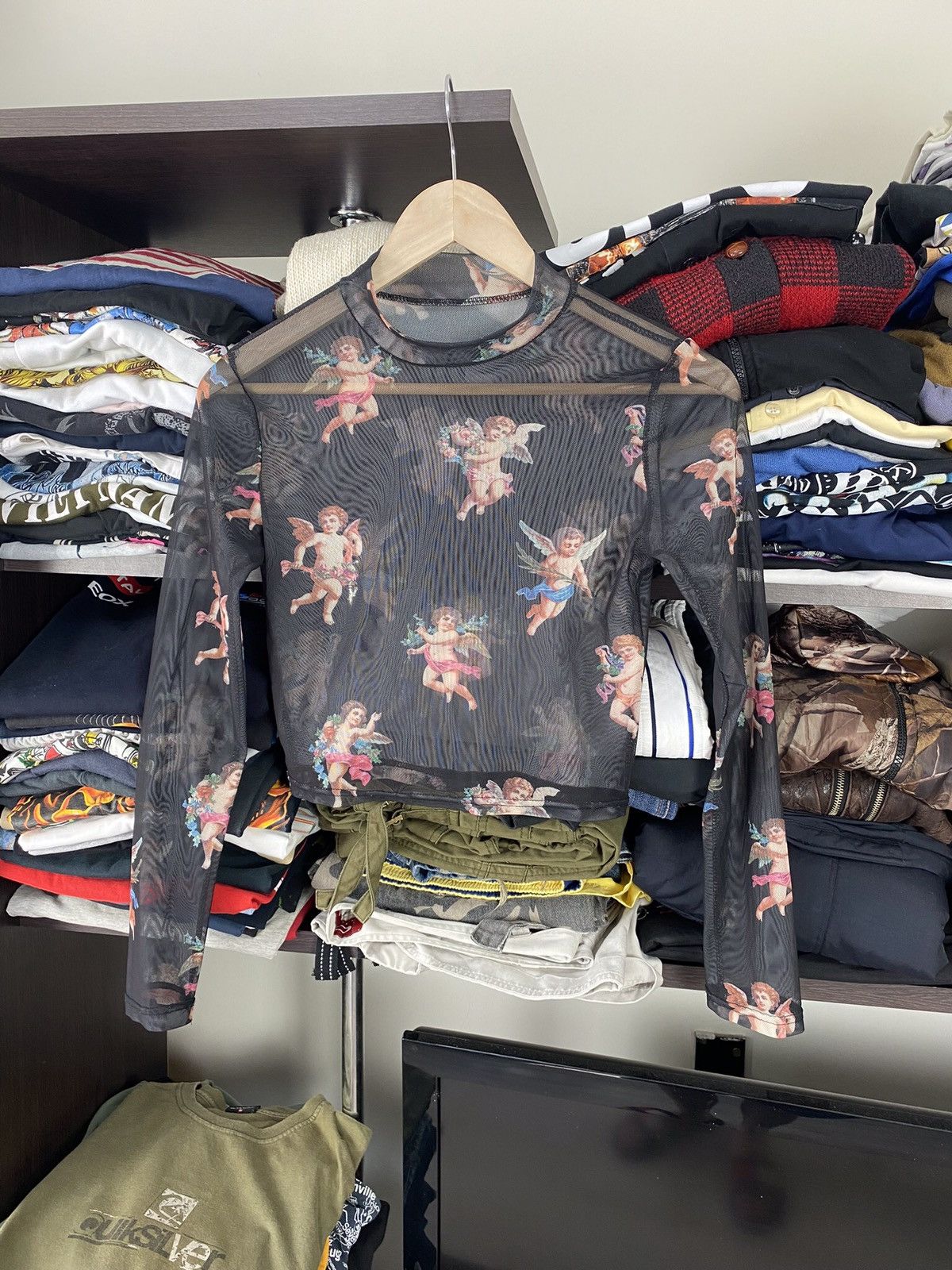 If Six Was Nine × Japanese Brand × Le Grande Bleu (L.G.B.) Vintage Y2K Mesh Top Shirt Size S / US 4 / IT 40 - 1 Thumbnail