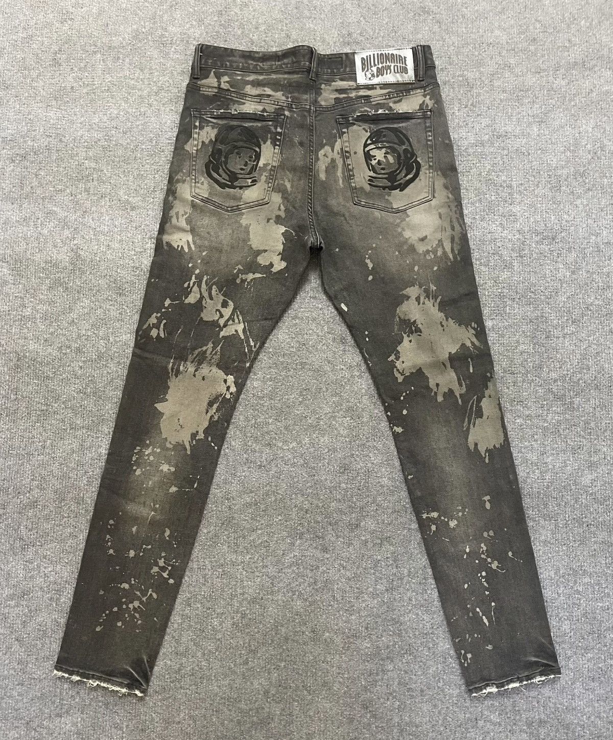 Billionaire Boys Club BBC Distressed Embroidered Slim-Fit Stretch Jeans Size US 34 / EU 50 - 2 Thumbnail