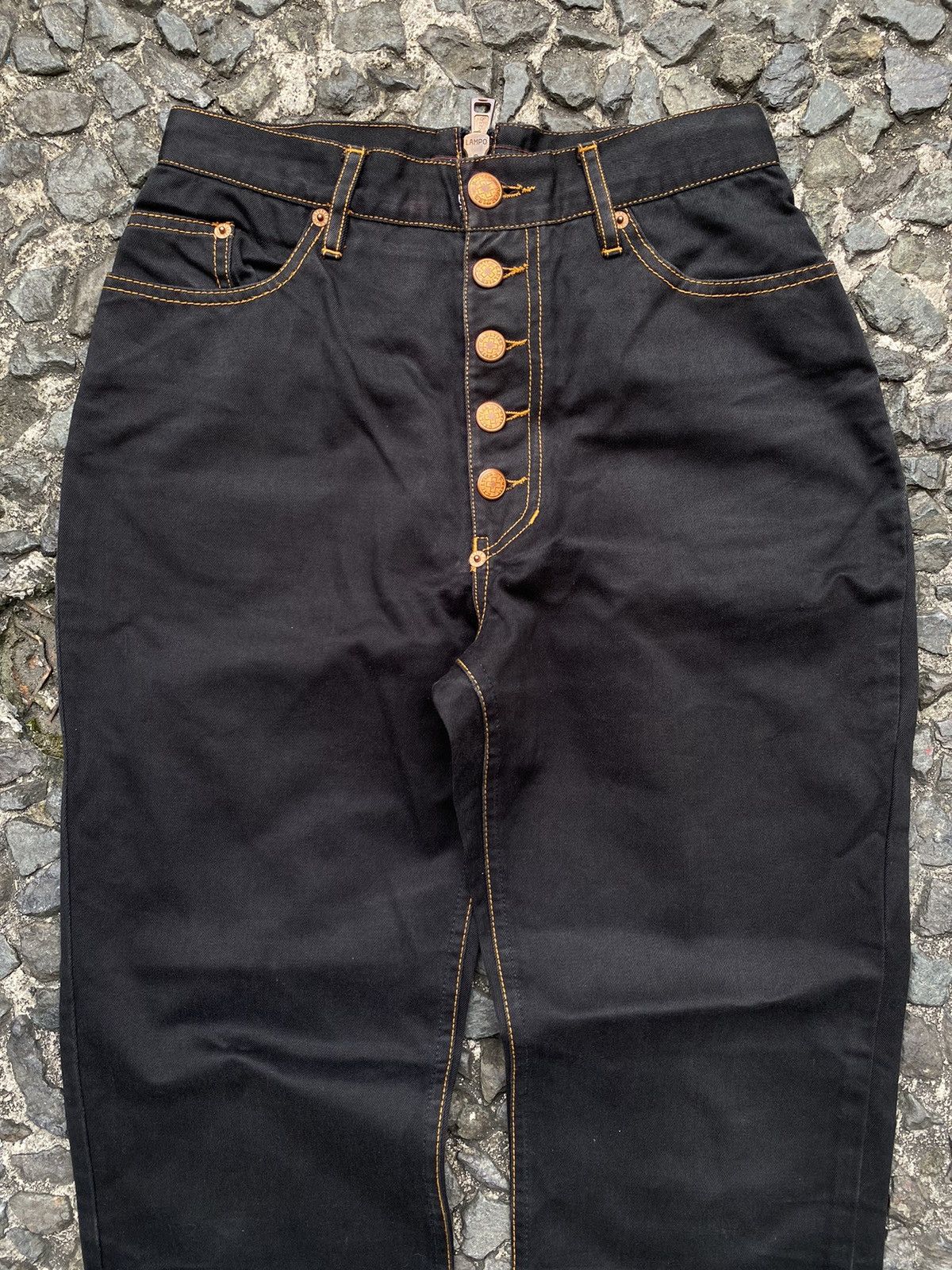 Jean Paul Gaultier JPG - Archival Back Zip Plated Logo Pant Size 26" / US 2 / IT 38 - 3 Thumbnail