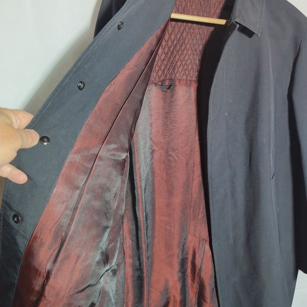 Vintage Vintage Gulec Silk Gabardine Rain Jacket sz XL Black w Maro Size US XL / EU 56 / 4 - 4 Thumbnail