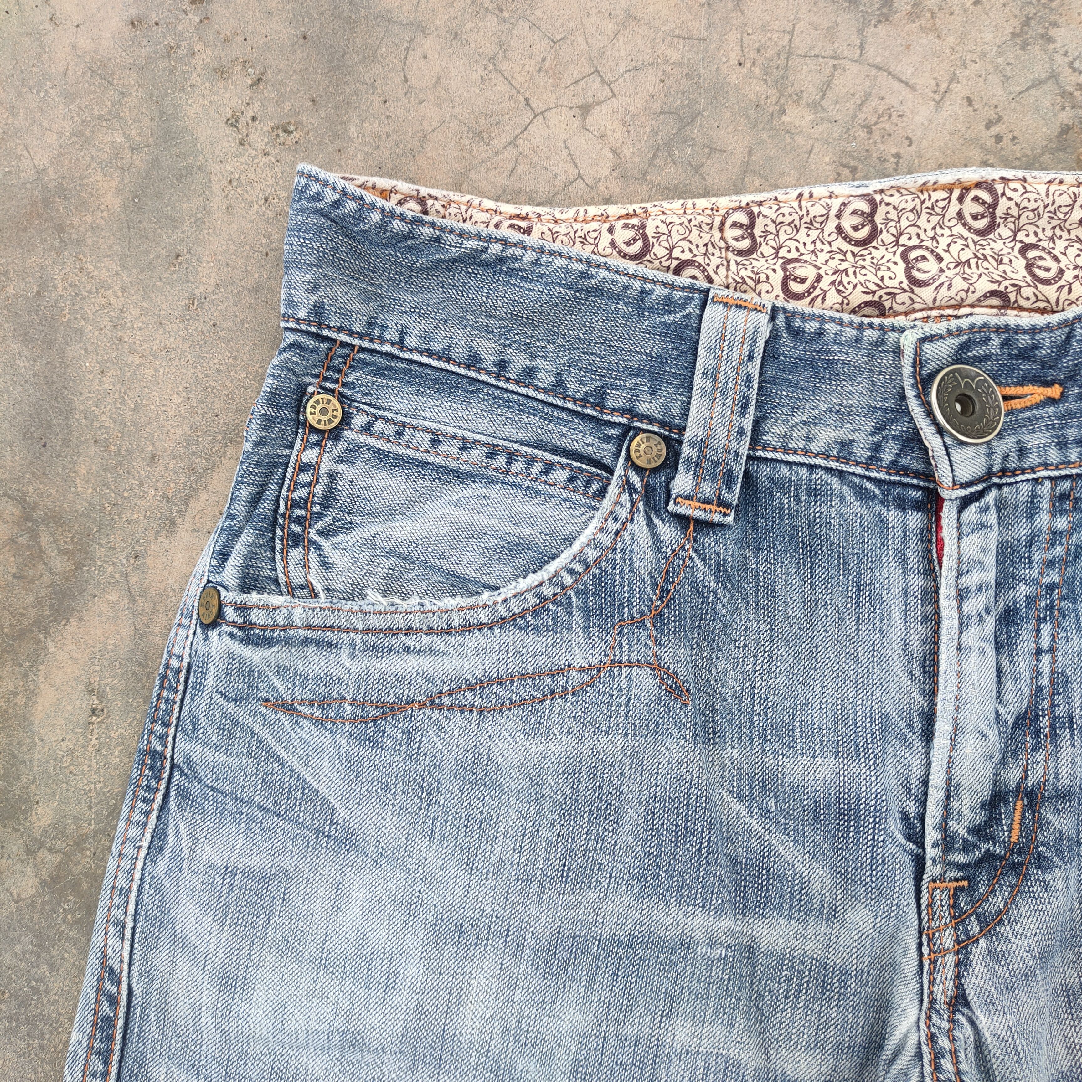 Edwin VINTAGE EDWIN FLARE DISTRESSED DENIM JEANS PANTS Size US 32 / EU 48 - 8 Thumbnail
