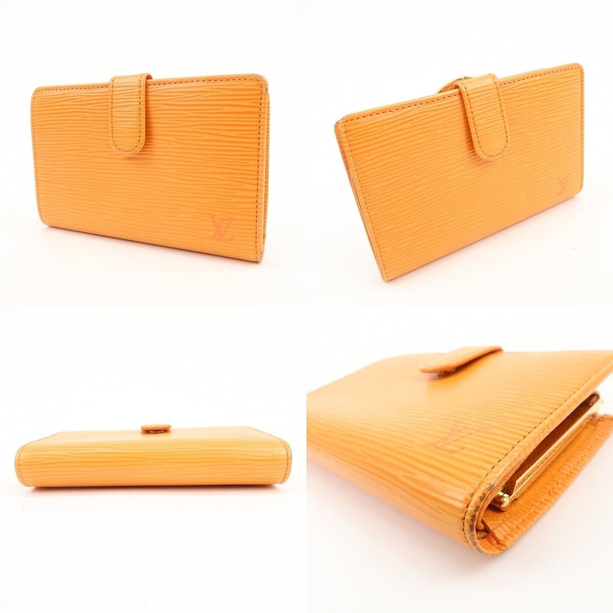 Louis Vuitton Louis Vuitton Epi Porte Monnaie Viennois Wallet Orange Size ONE SIZE - 3 Thumbnail