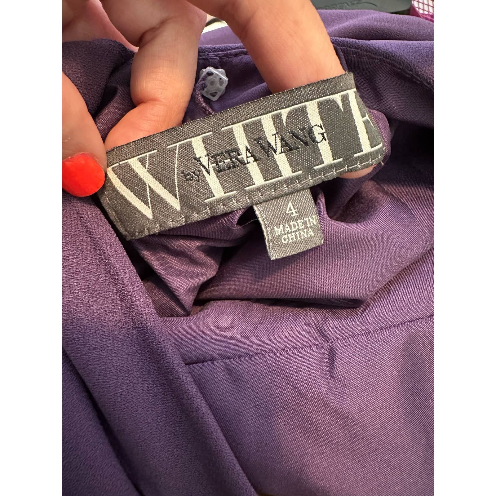 Vera Wang Vera Wang purple evening formal long gown dress size 4 Size S / US 4 / IT 40 - 3 Thumbnail