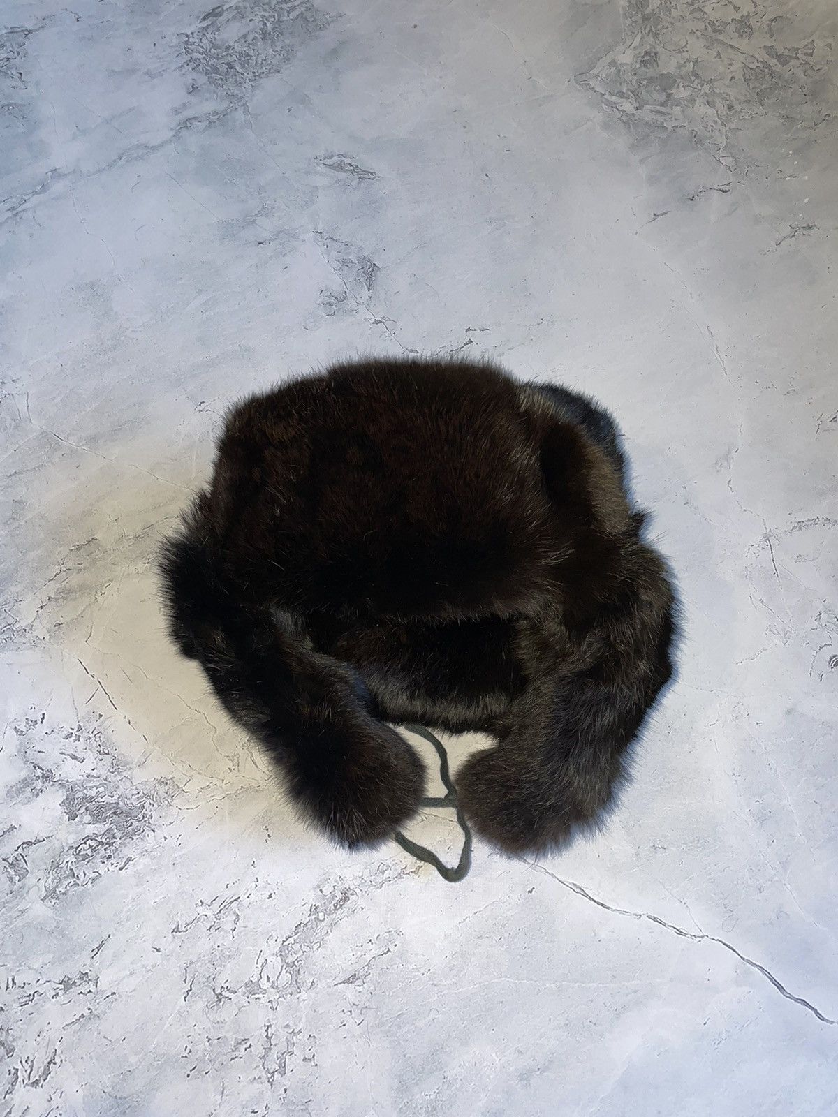 Japanese Brand Ushanka Trapper Hat Furry Mohair Fuzzy Fur Hat Size ONE SIZE - 6 Thumbnail