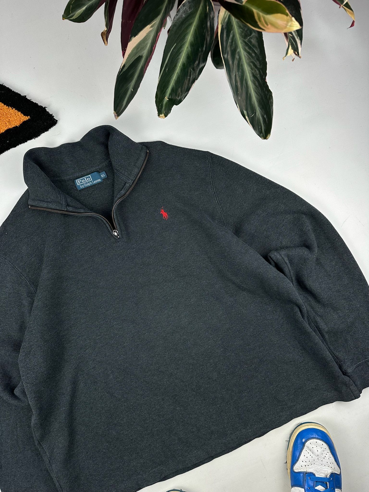 Polo Ralph Lauren Rare! 1/4 Zip Polo Ralph Lauren Sweater Vintage 90s Size US XL / EU 56 / 4 - 6 Thumbnail