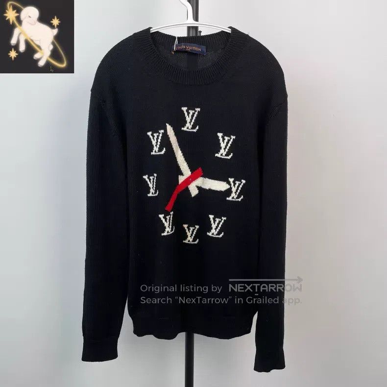 Louis Vuitton Louis Vuitton SS23 clock patterned intarsia pullover long Size US L / EU 52-54 / 3 - 1 Thumbnail