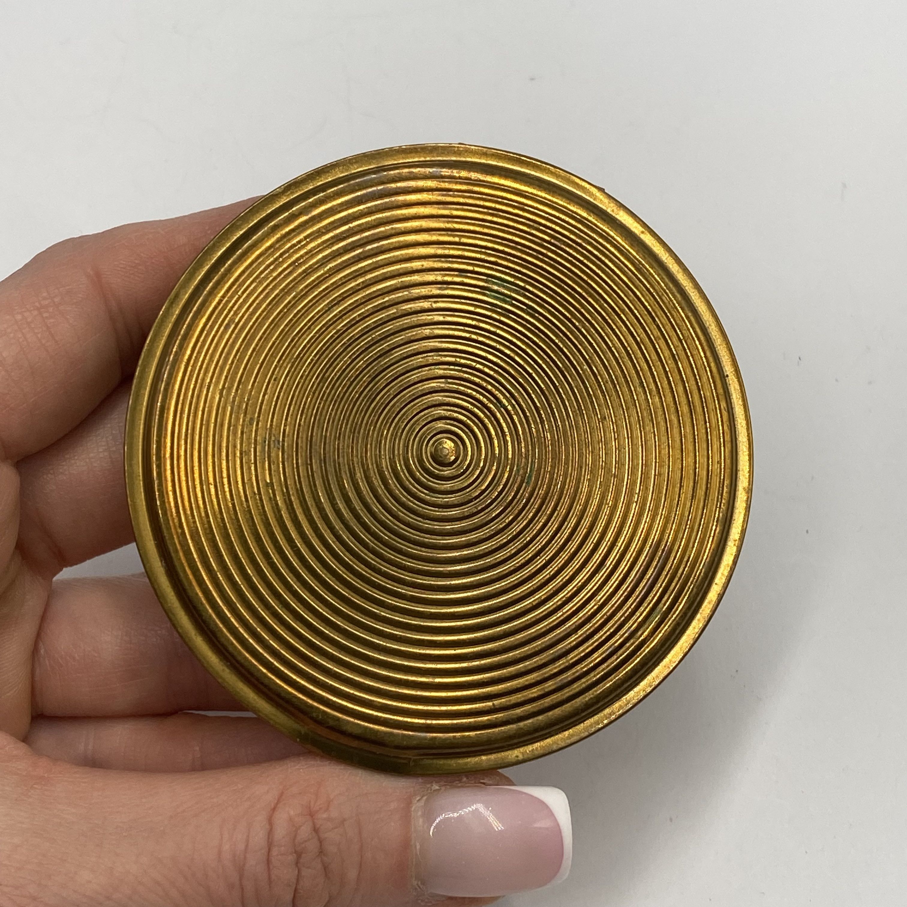 Vintage Vintage RAF Powder Compact Brass Enamel British Air Force Size ONE SIZE - 6 Thumbnail