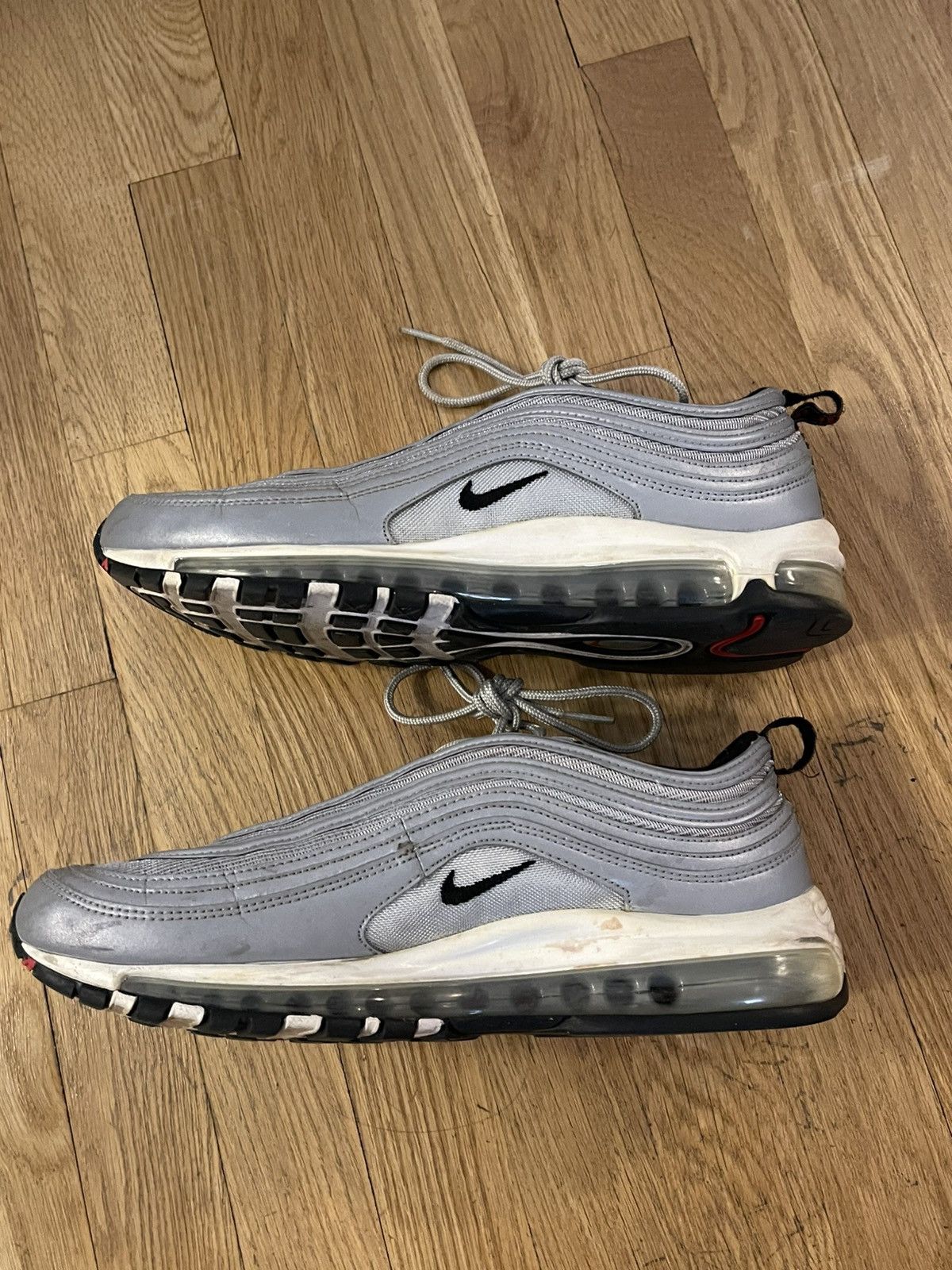 Nike Mike Air Max 97 Premium Reflective Silver Size US 10.5 / EU 43-44 - 5 Thumbnail