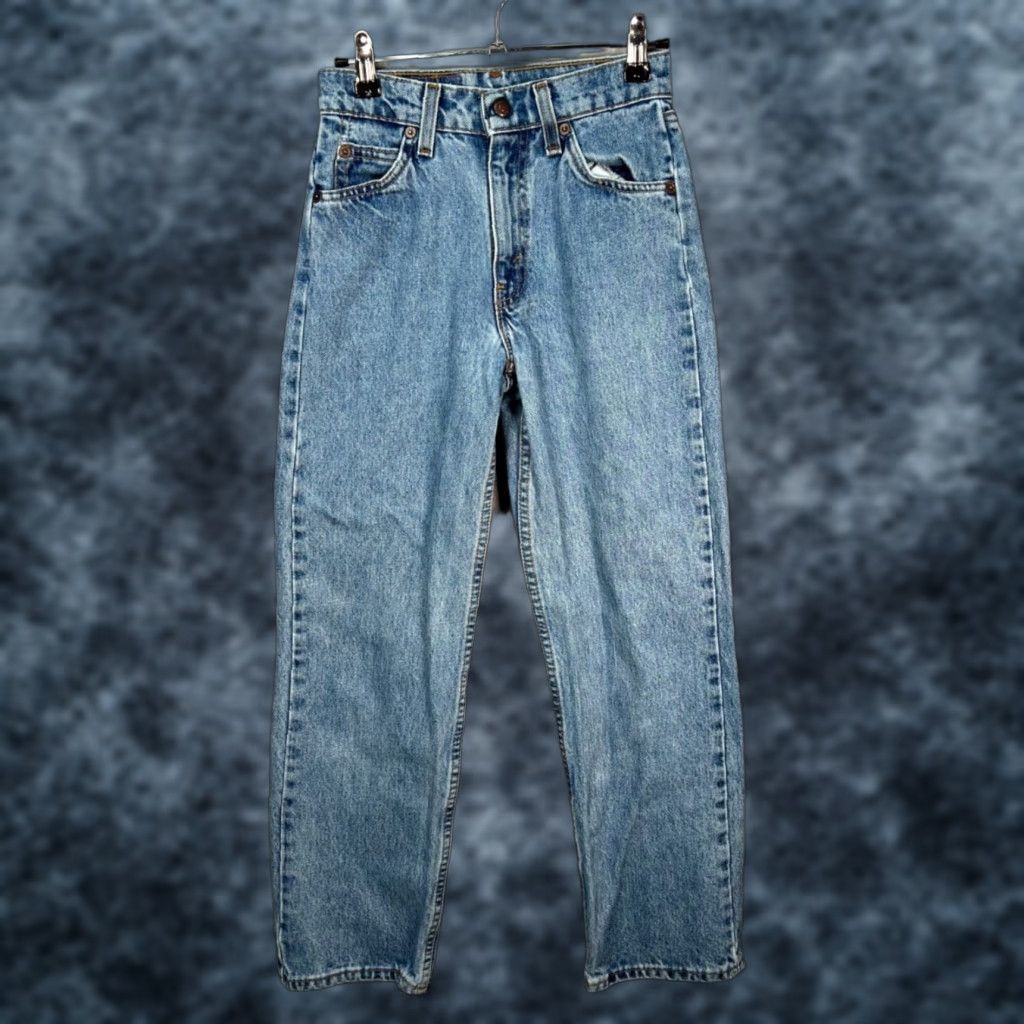 Levi's VINTAGE Levi's Jeans Slim 5-Pocket 14 / 25 x 27 Light Wash Denim Womens Boys? Size 36" / US 14 / IT 50 - 1 Thumbnail