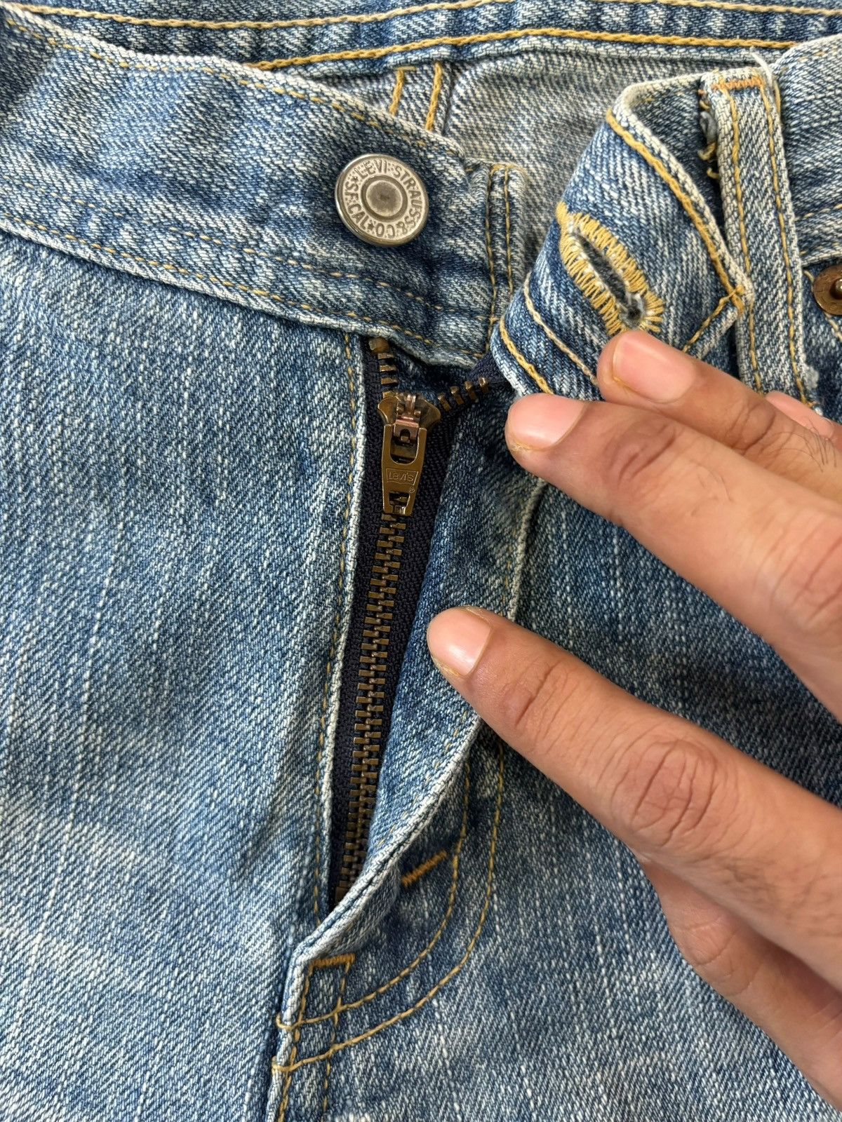 Levi's Vintage 90s Levis 537 Grunge Distressed Flare Jeans Size US 30 / EU 46 - 3 Thumbnail