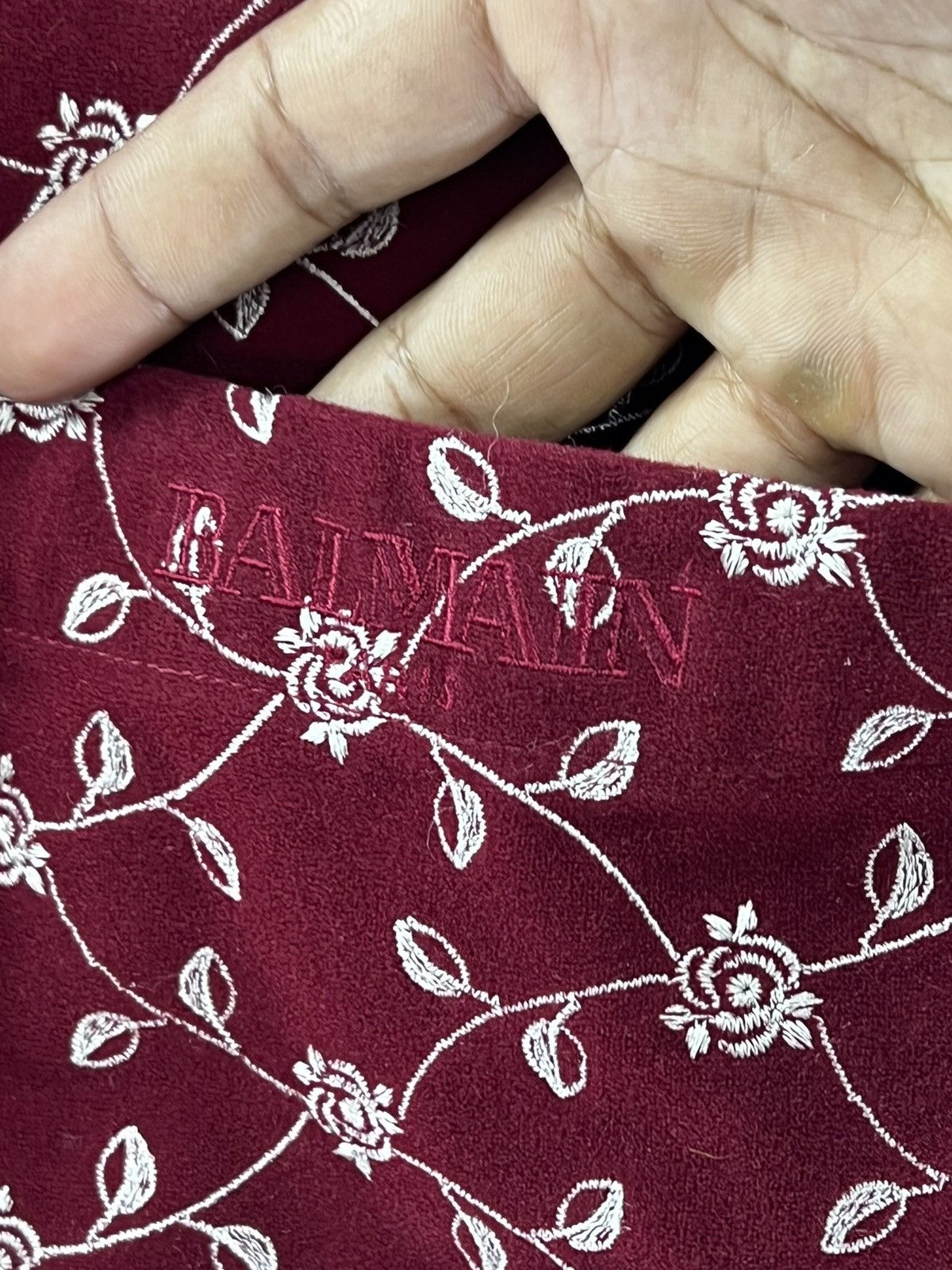Balmain × Designer × Vintage 🔥 Embroidery Flower printed BALMAIN italian Size L / US 10 / IT 46 - 5 Thumbnail