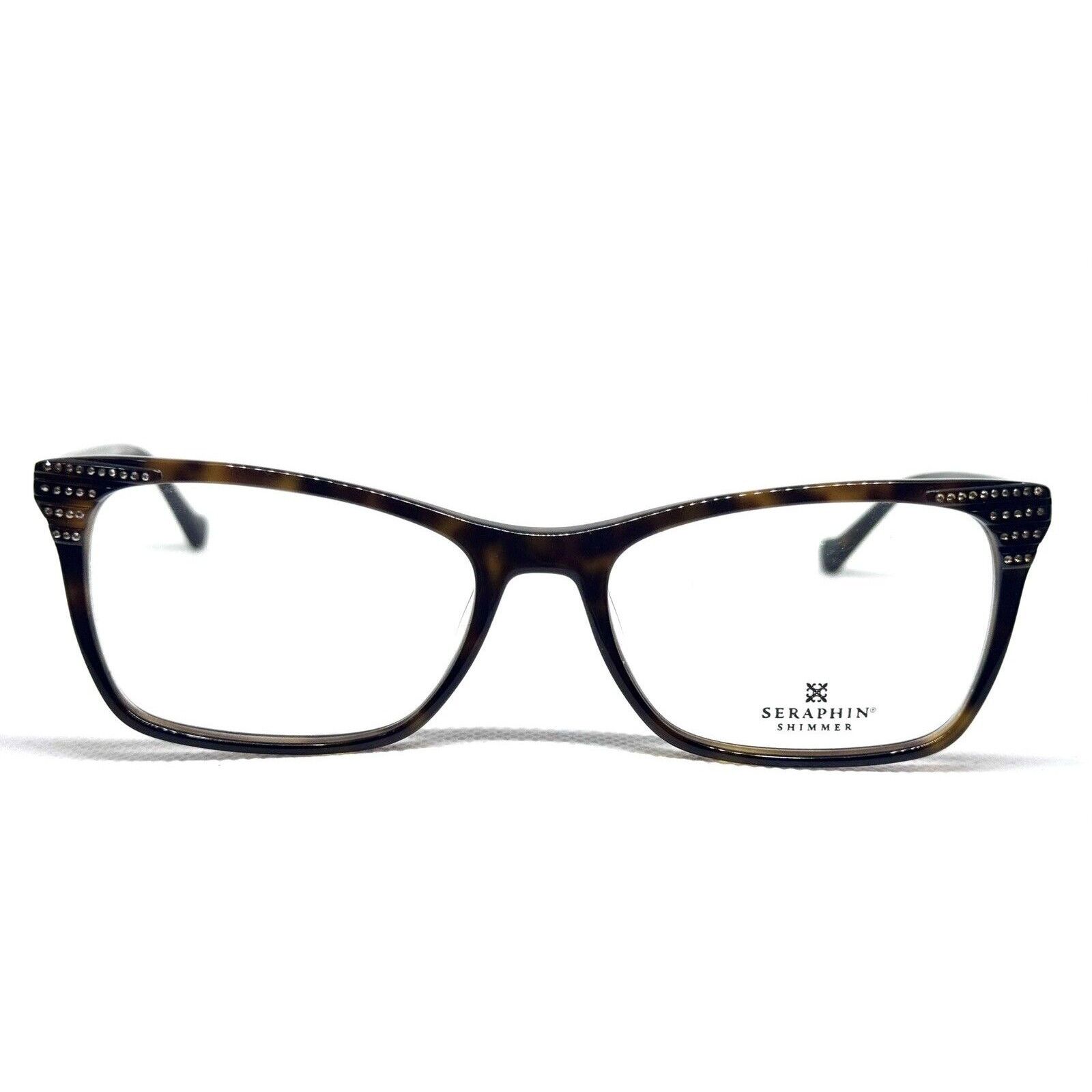SERAPHIN SERAPHIN SHIMMER 13 TORT TORTOISE BROWN CRYSTALS EYEGLASSES Size ONE SIZE - 2 Thumbnail