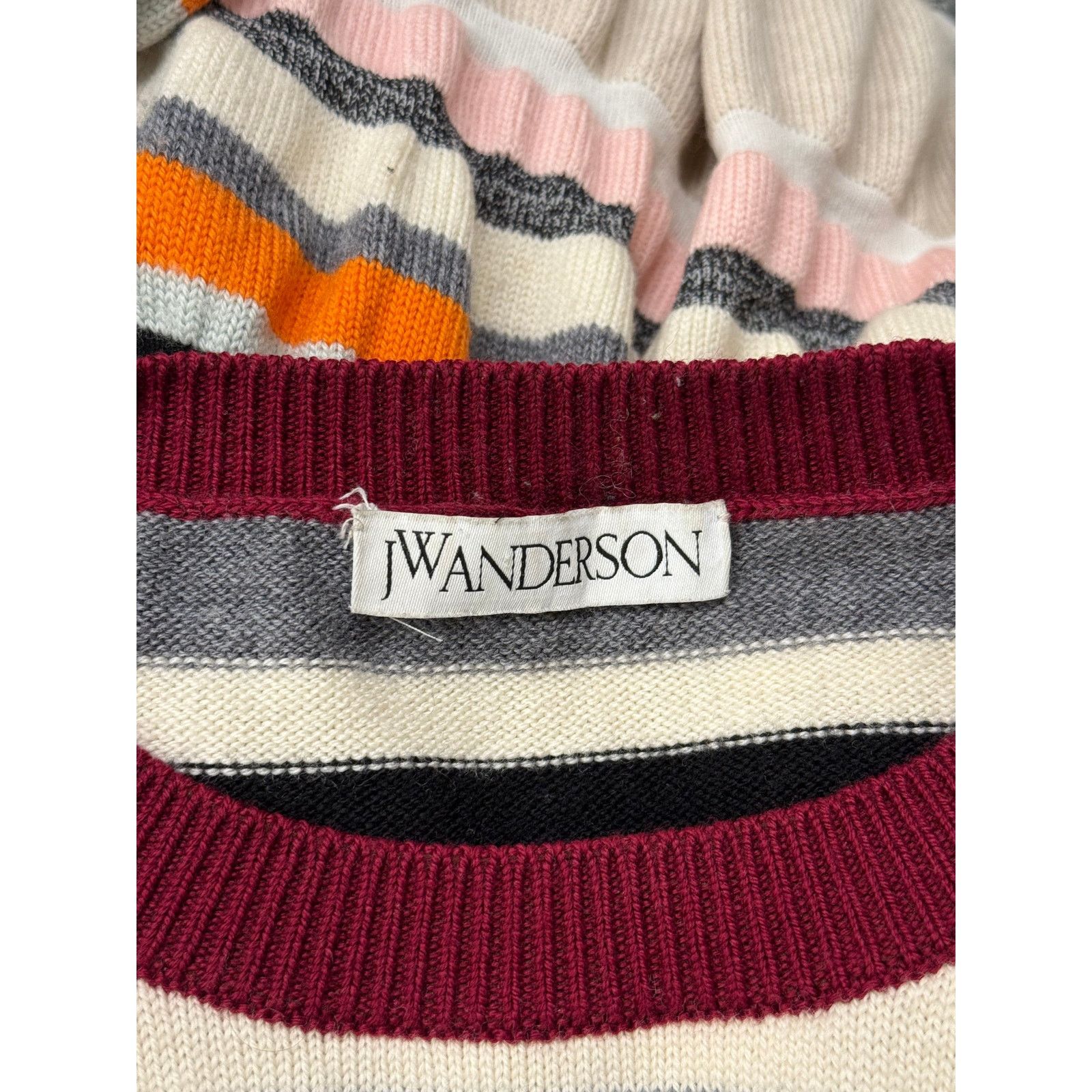 JW Anderson 2010s JW Anderson stripe wool knit Size ONE SIZE - 7 Thumbnail
