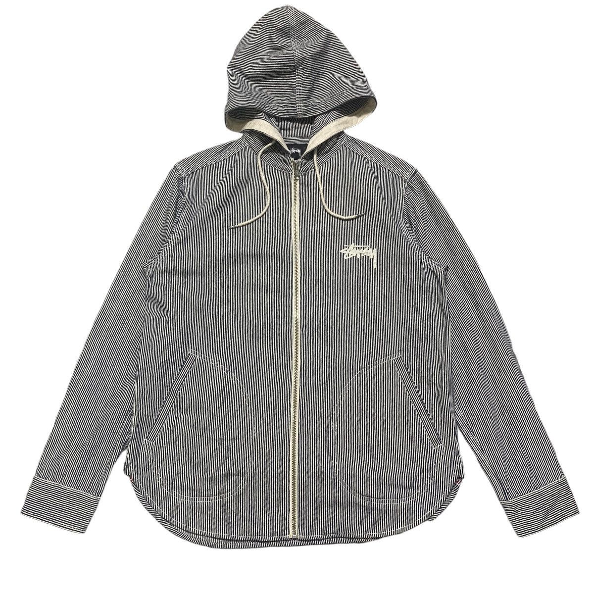 Stussy Stussy Hickory Work Shirt Hooded Embroidery Size US M / EU 48-50 / 2 - 2 Thumbnail
