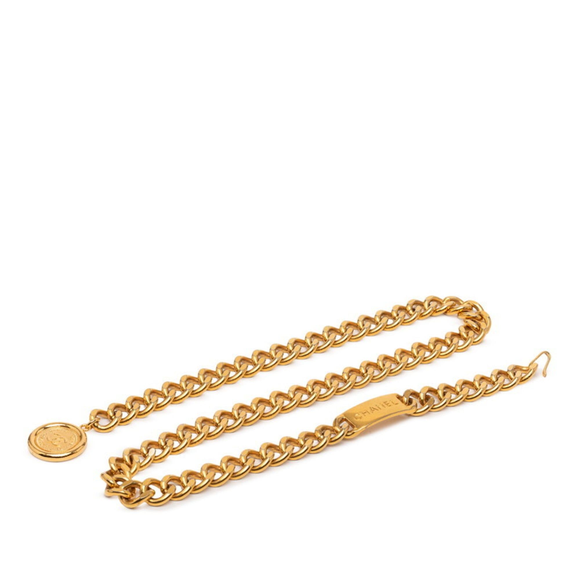 Chanel Chanel Coco Mark 31 RUE CAMBON PARIS Chain Belt, Gold Plated, Women's, CHANEL Size ONE SIZE - 1 Thumbnail