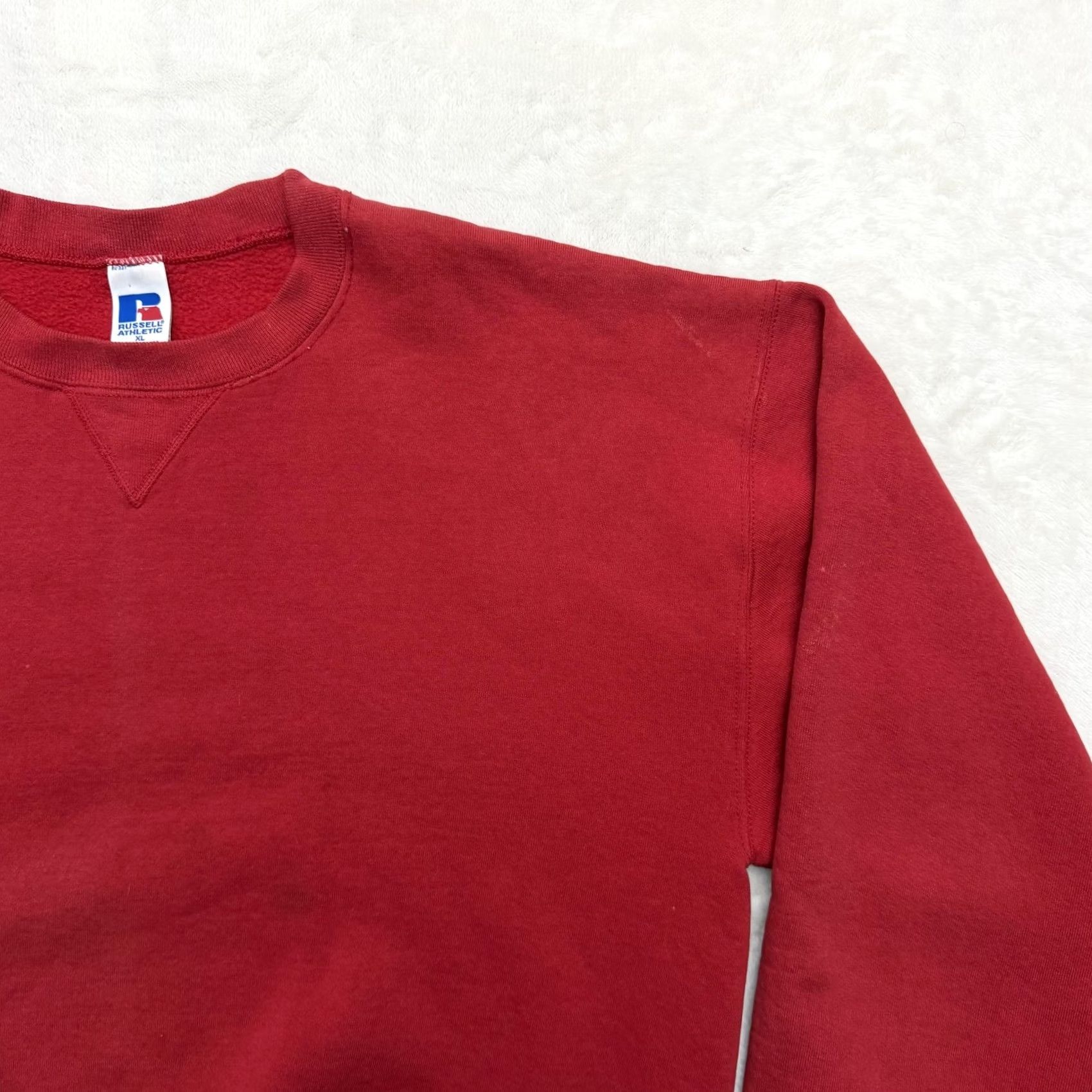 Russell Athletic Russell Athletic Sweatshirt Mens XL Red Fleece Pullover Solid Logo Size US XL / EU 56 / 4 - 3 Thumbnail