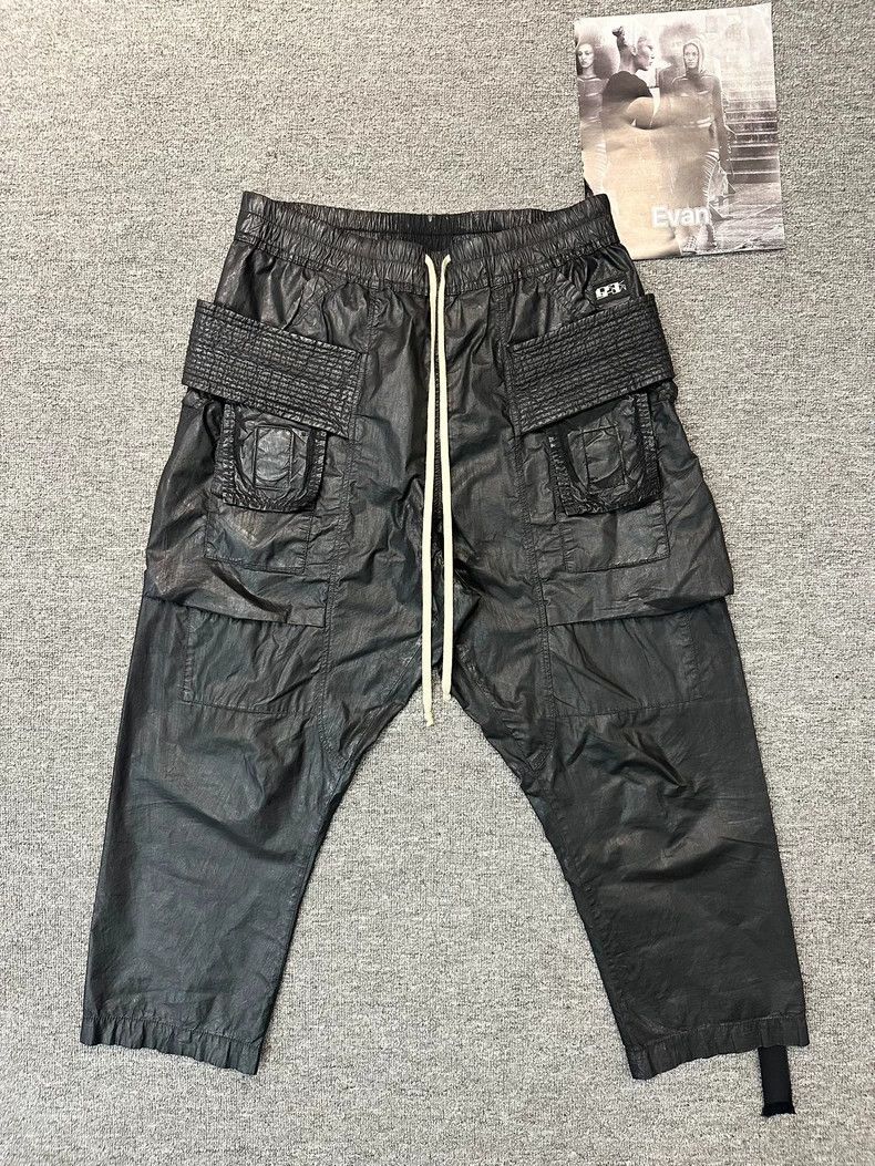 RickOwens Waxed Cargo Pants