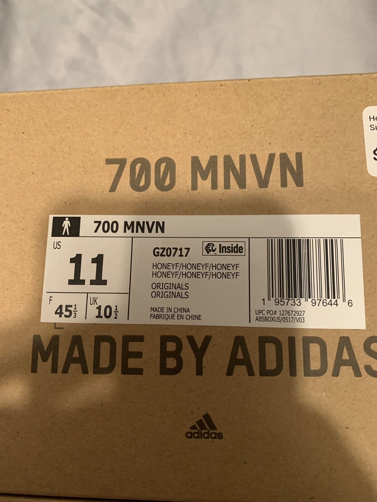 Adidas Adidas Yeezy Boost 700 MNVN Honey Flux Size 11 Size US 11 / EU 44 - 9 Thumbnail